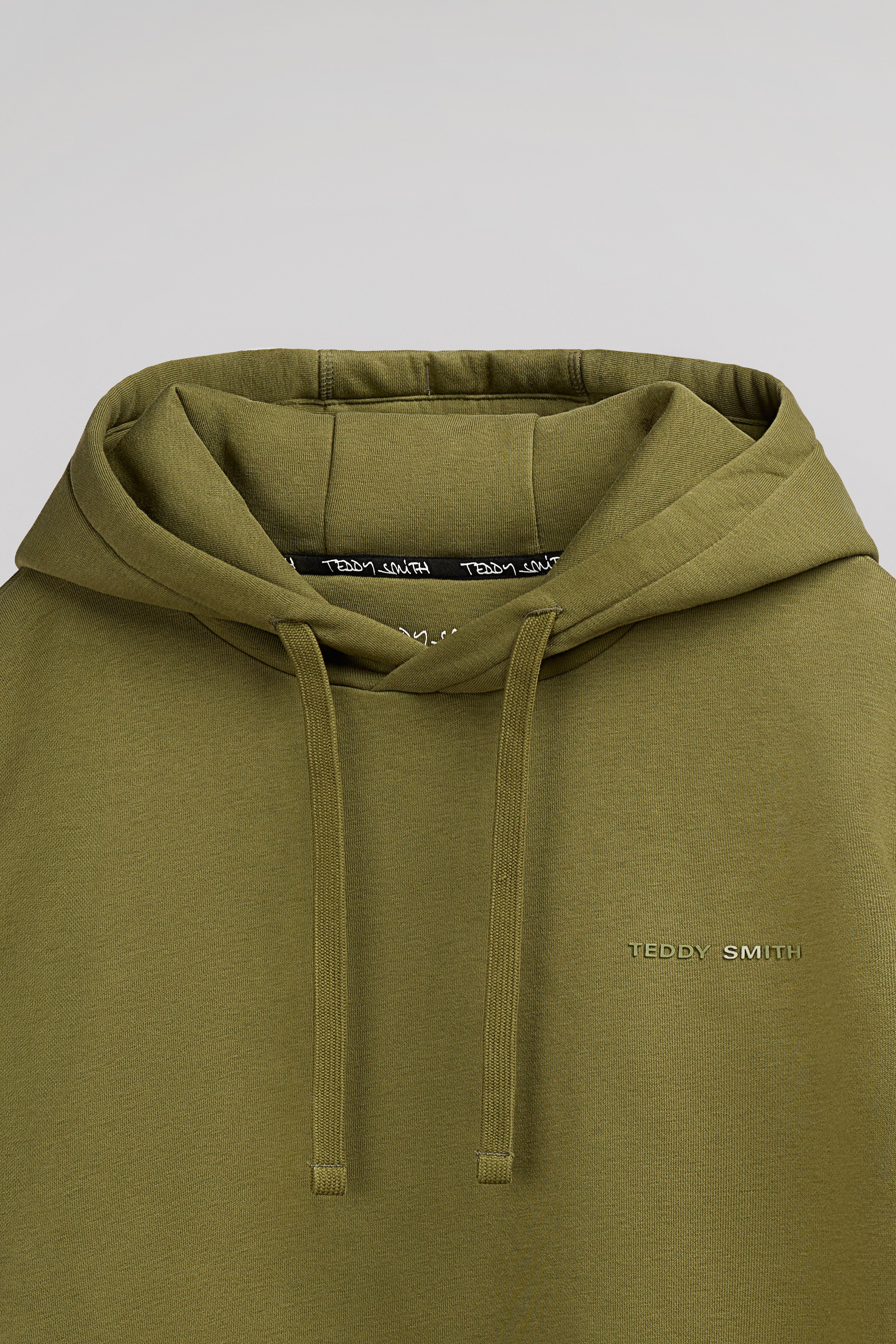 Teddy Smith S-Nark Hoody sweat capuche olive molleton