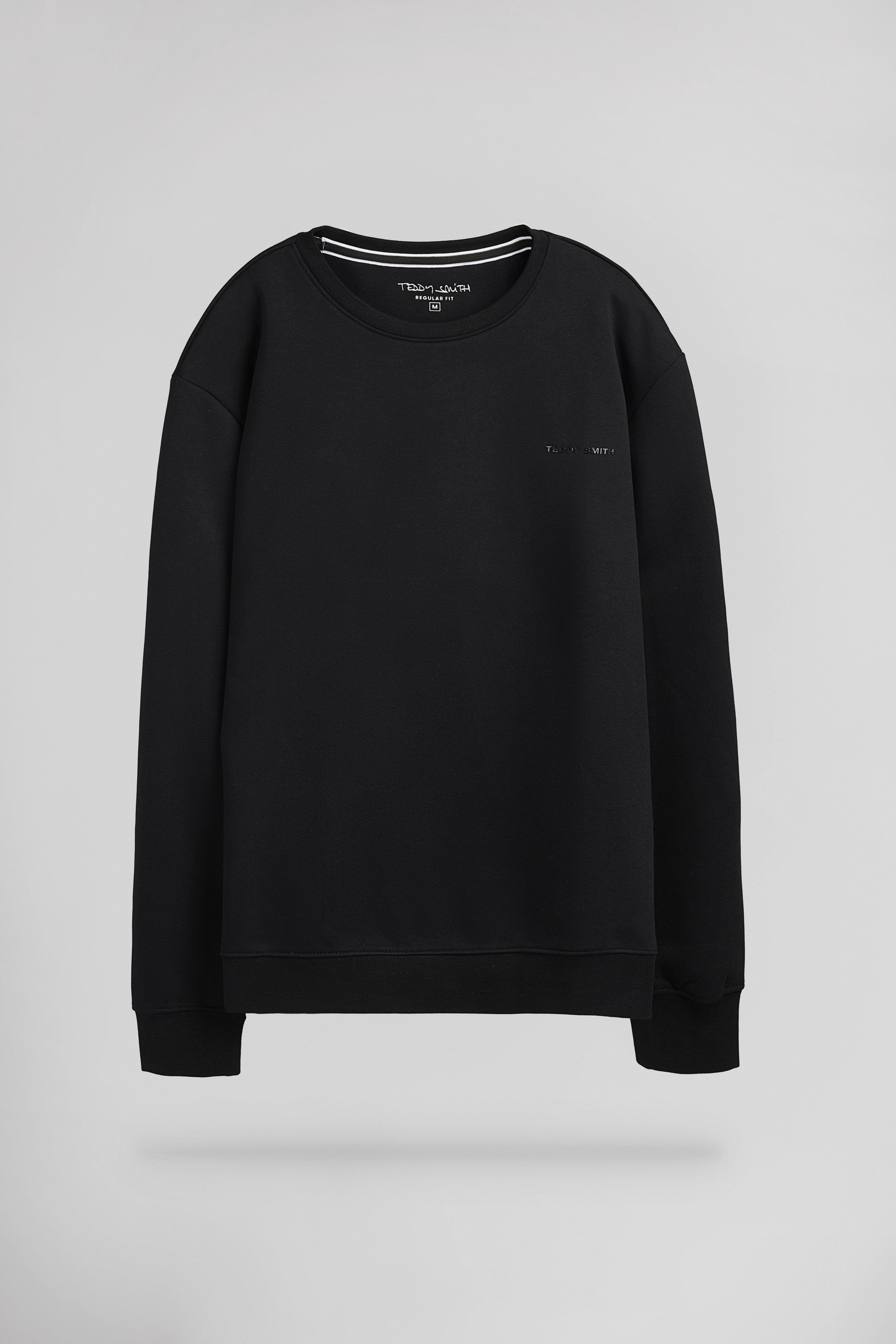 Teddy Smith S-Nark RC sweat col rond noir coton