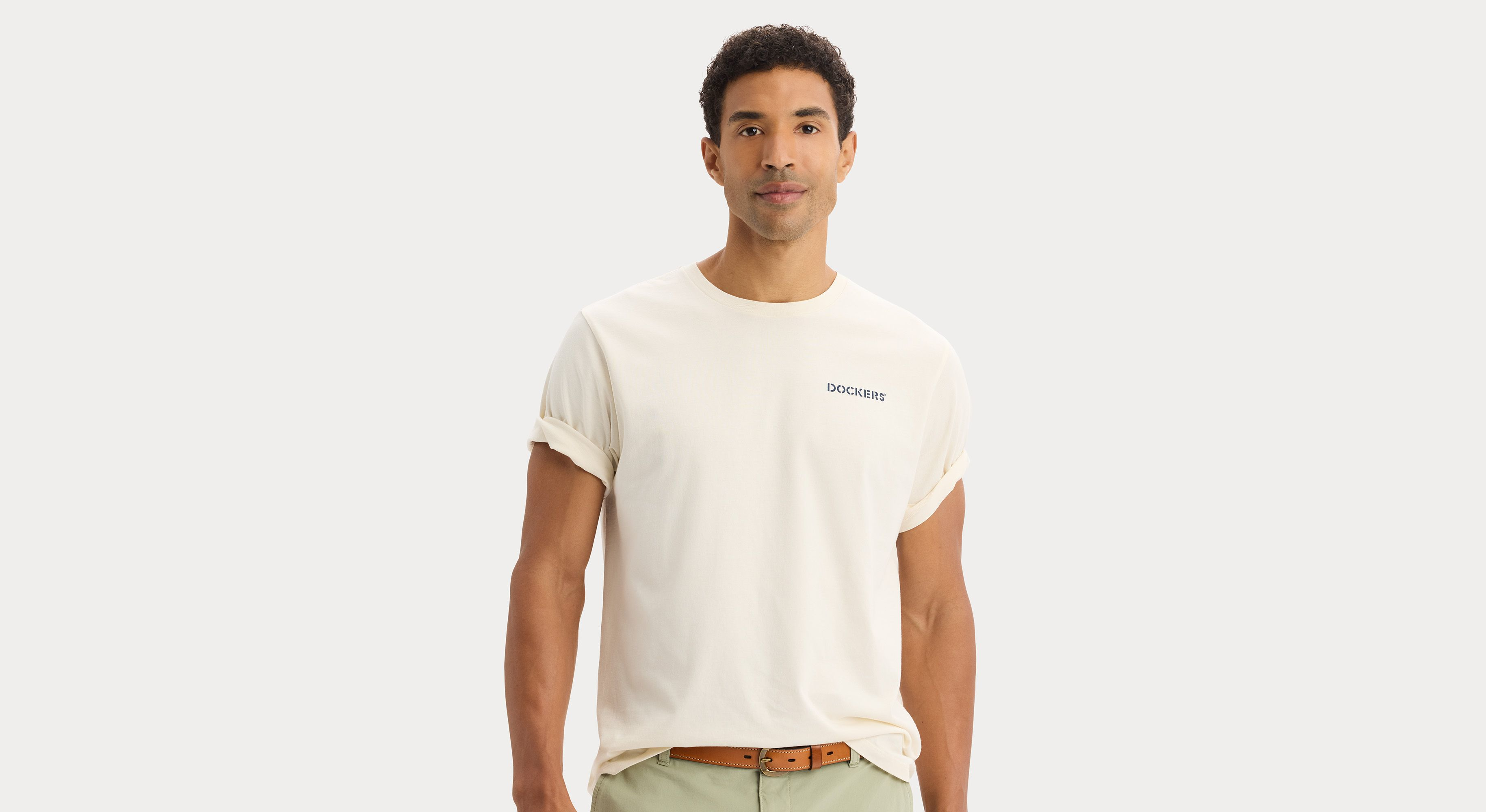 Dockers Graphic Tee Regular Fit tee-shirt beige buttercream