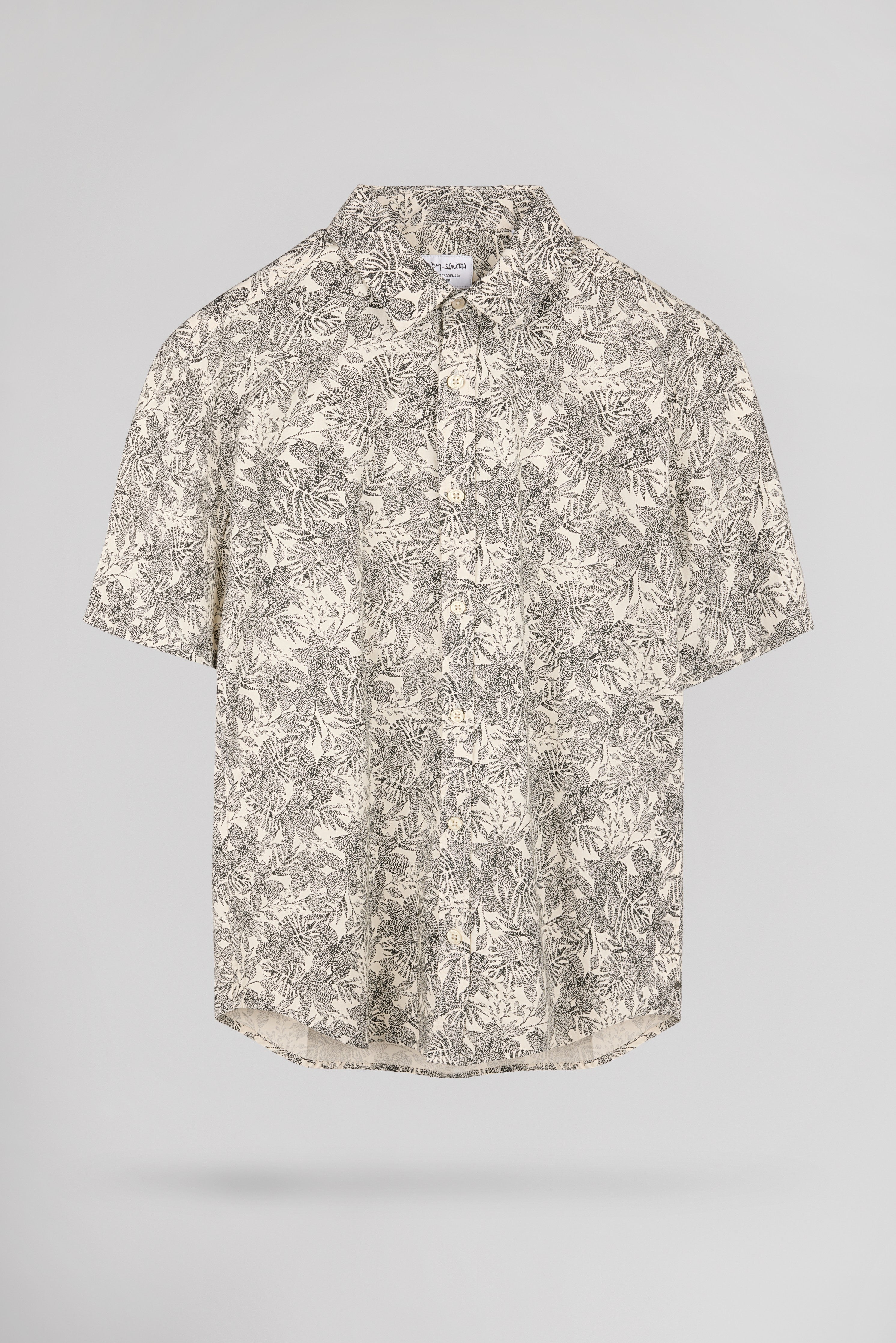 Teddy Smith Cut 2 MC chemise slim soft grège homme