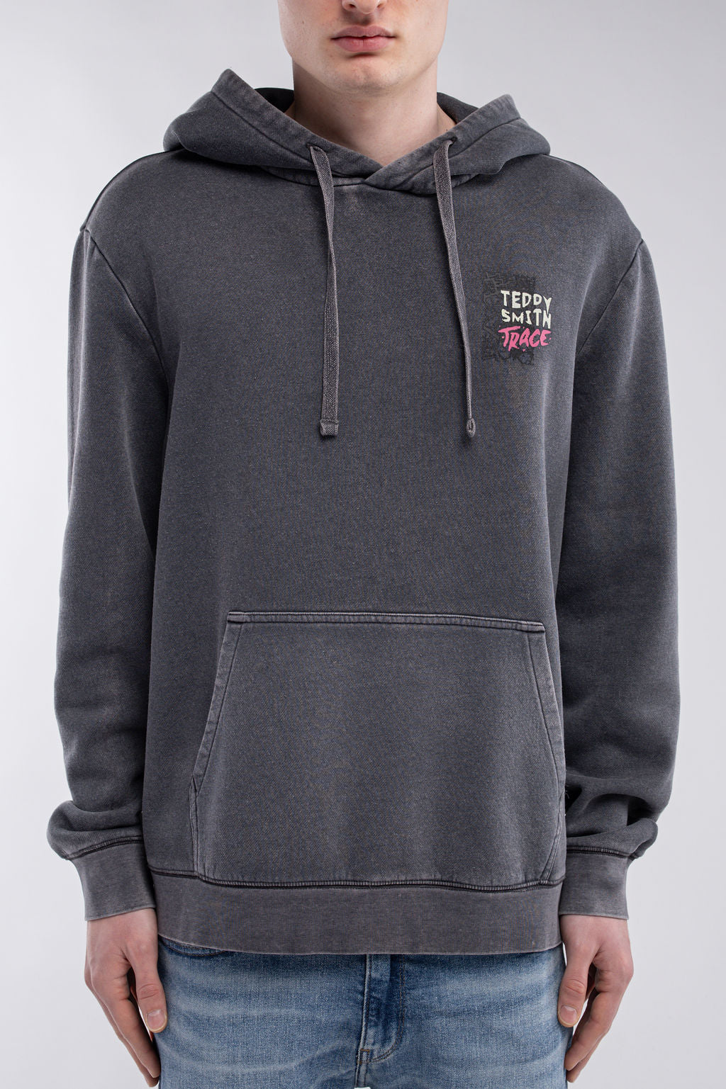 Teddy Smith S-Move Hoody sweat gris anthracite