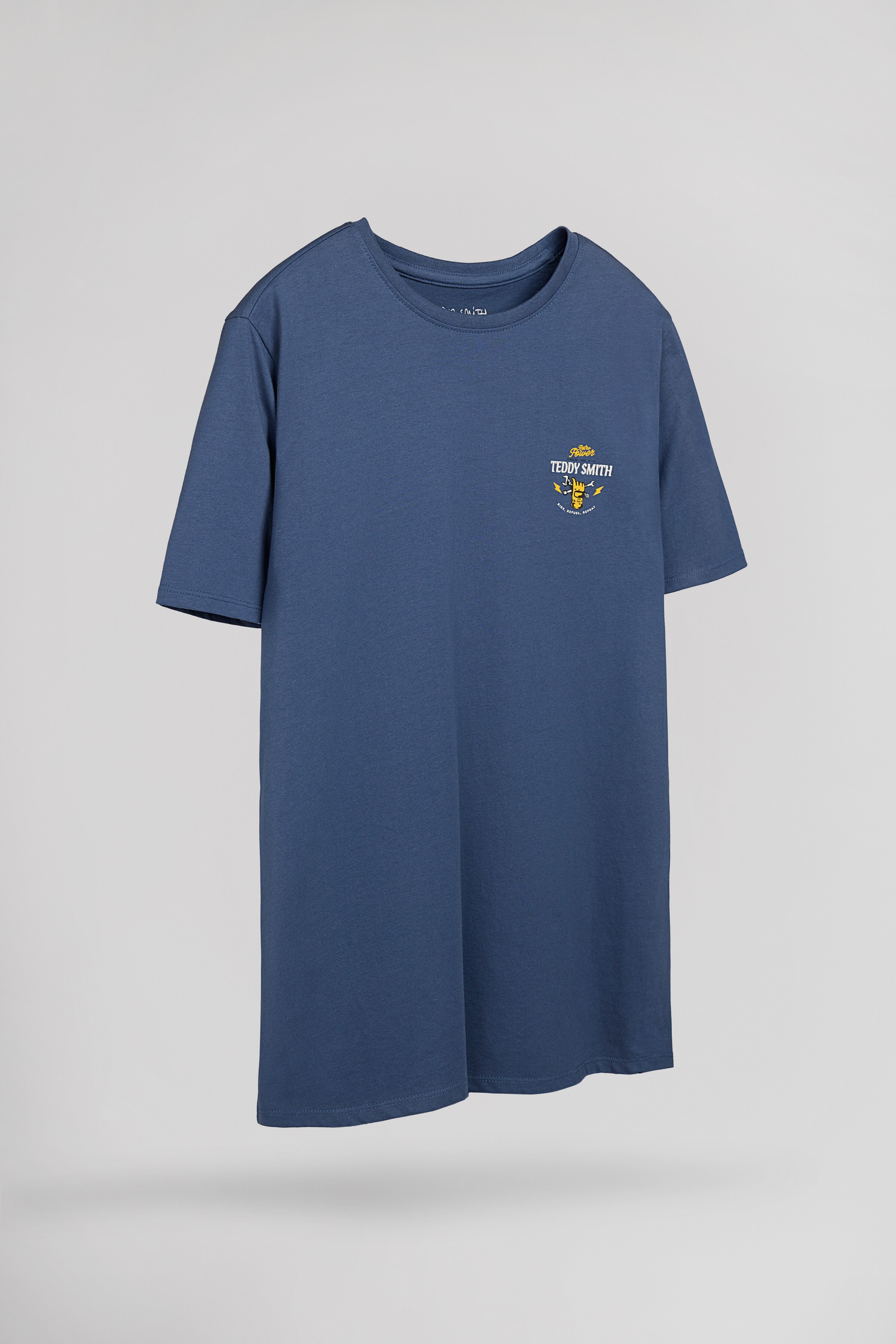 Teddy Smith T-Cars MC t-shirt homme bleu coton racing