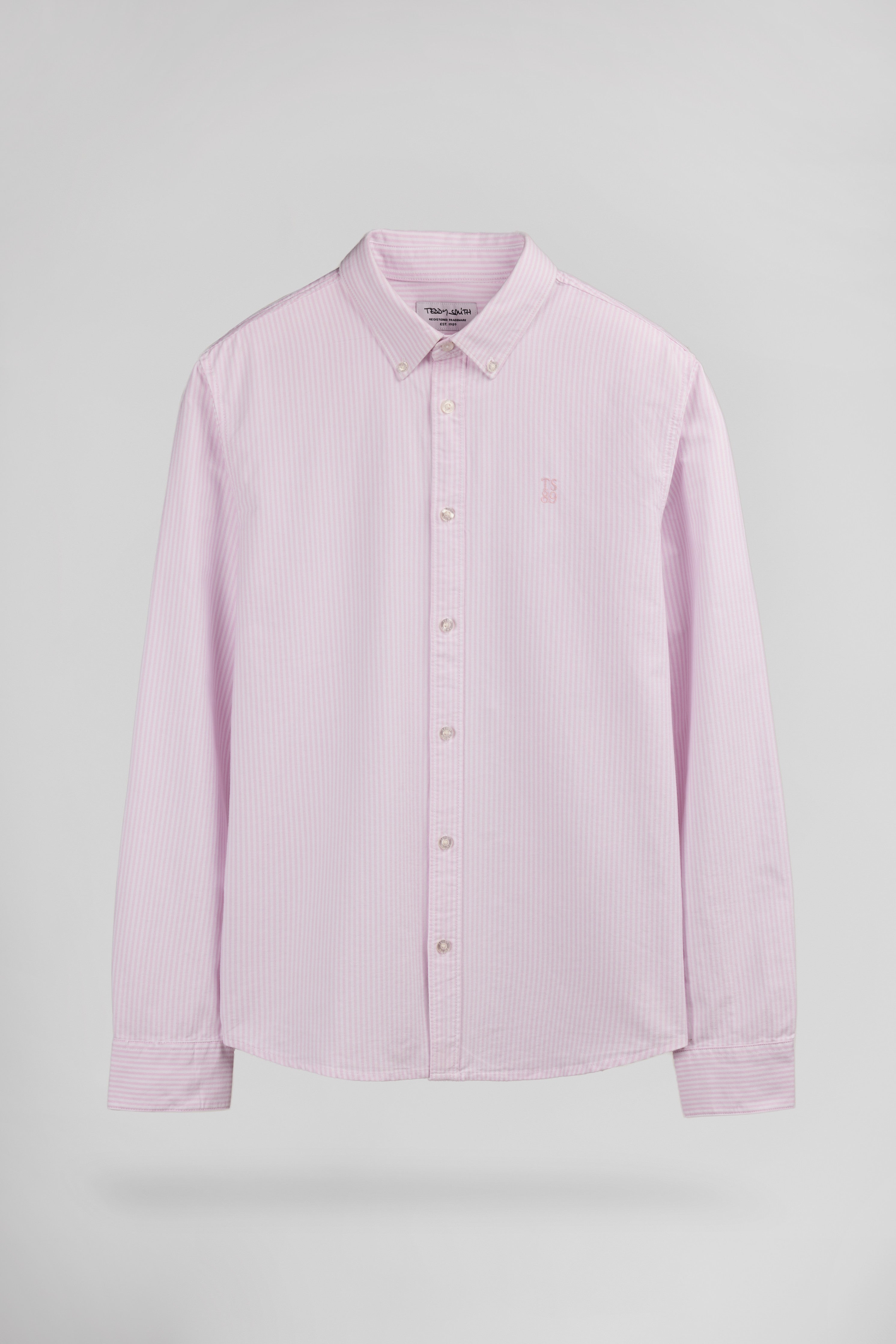Teddy Smith C-Stanley ML Pink Shirt chemise homme