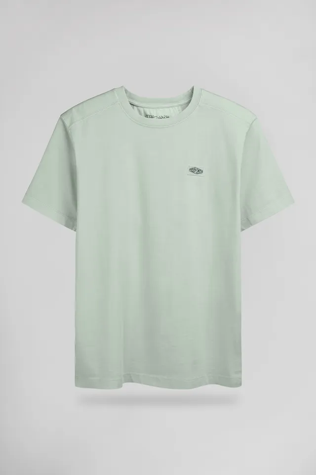 Teddy Smith T-Nateo MC t-shirt ample vert sauge