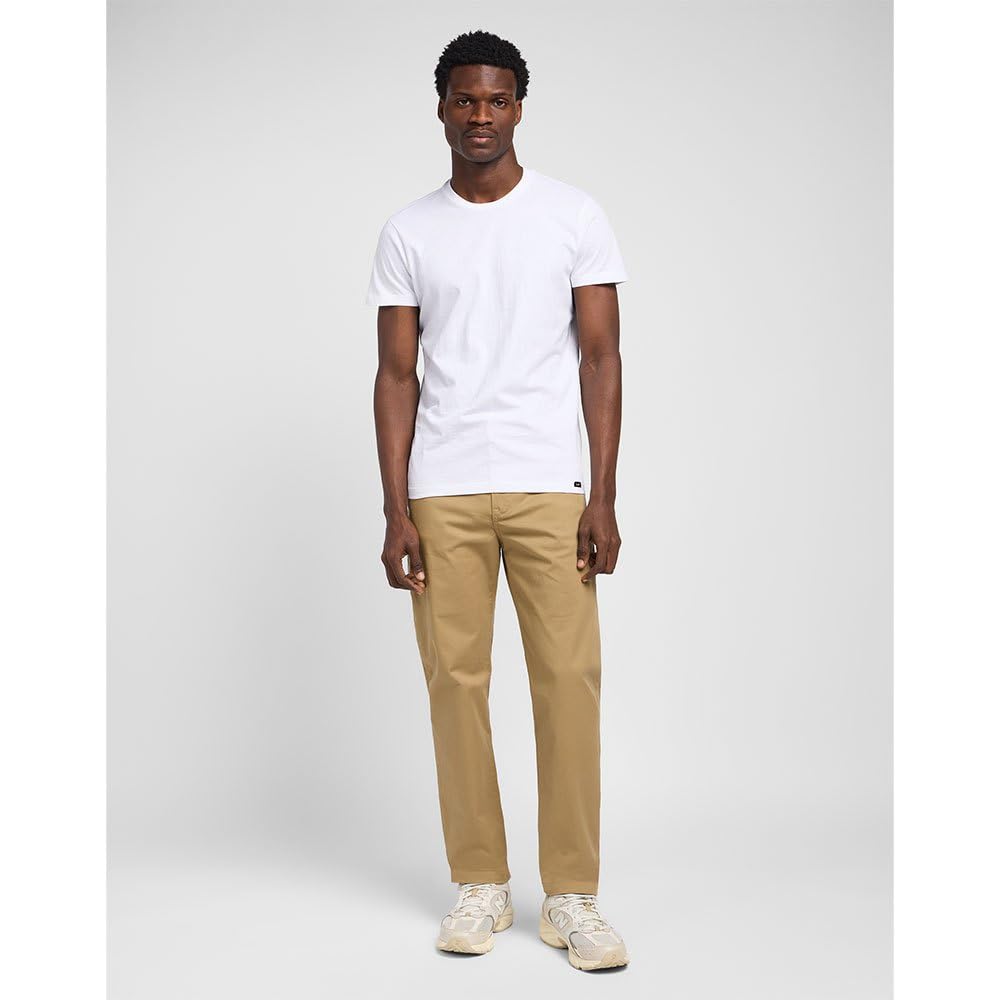 Lee Regular Chino Homme Argile 33W/30L Coupe Droite