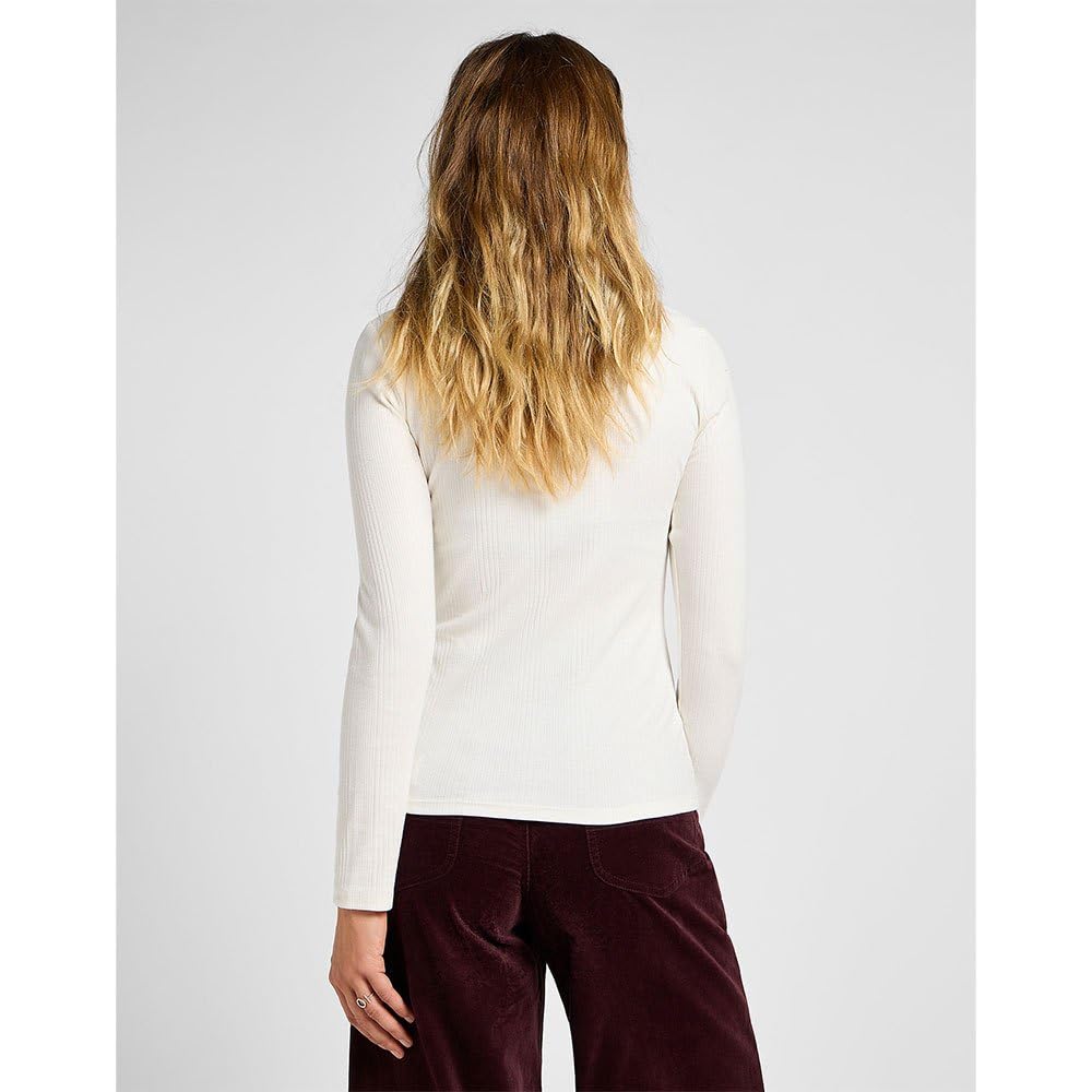 Lee Ribbed Ls High Neck t-shirt linwood M col montant