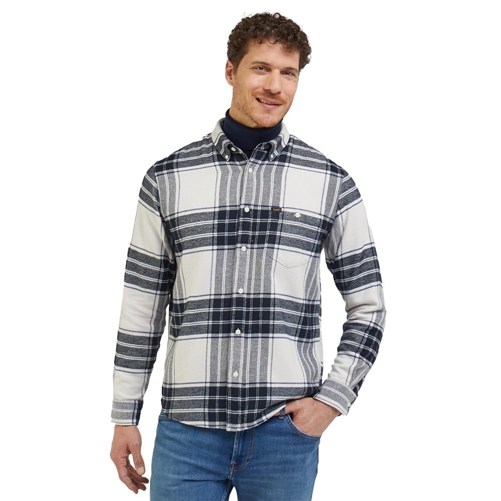 Lee Riveted Shirt t-shirt S noir coupe droite