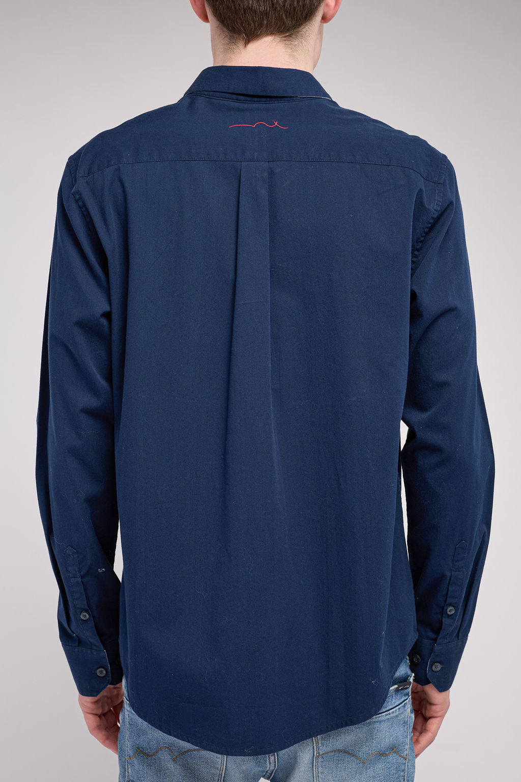Teddy Smith C-Volt 2 ML chemise twill total navy anti-froissement