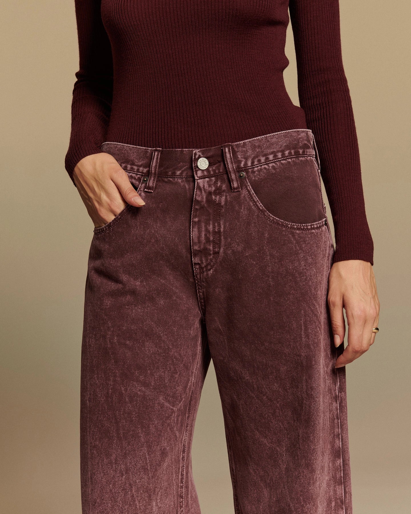 Labdip River Denim Dye jean large berry vintage lyocell