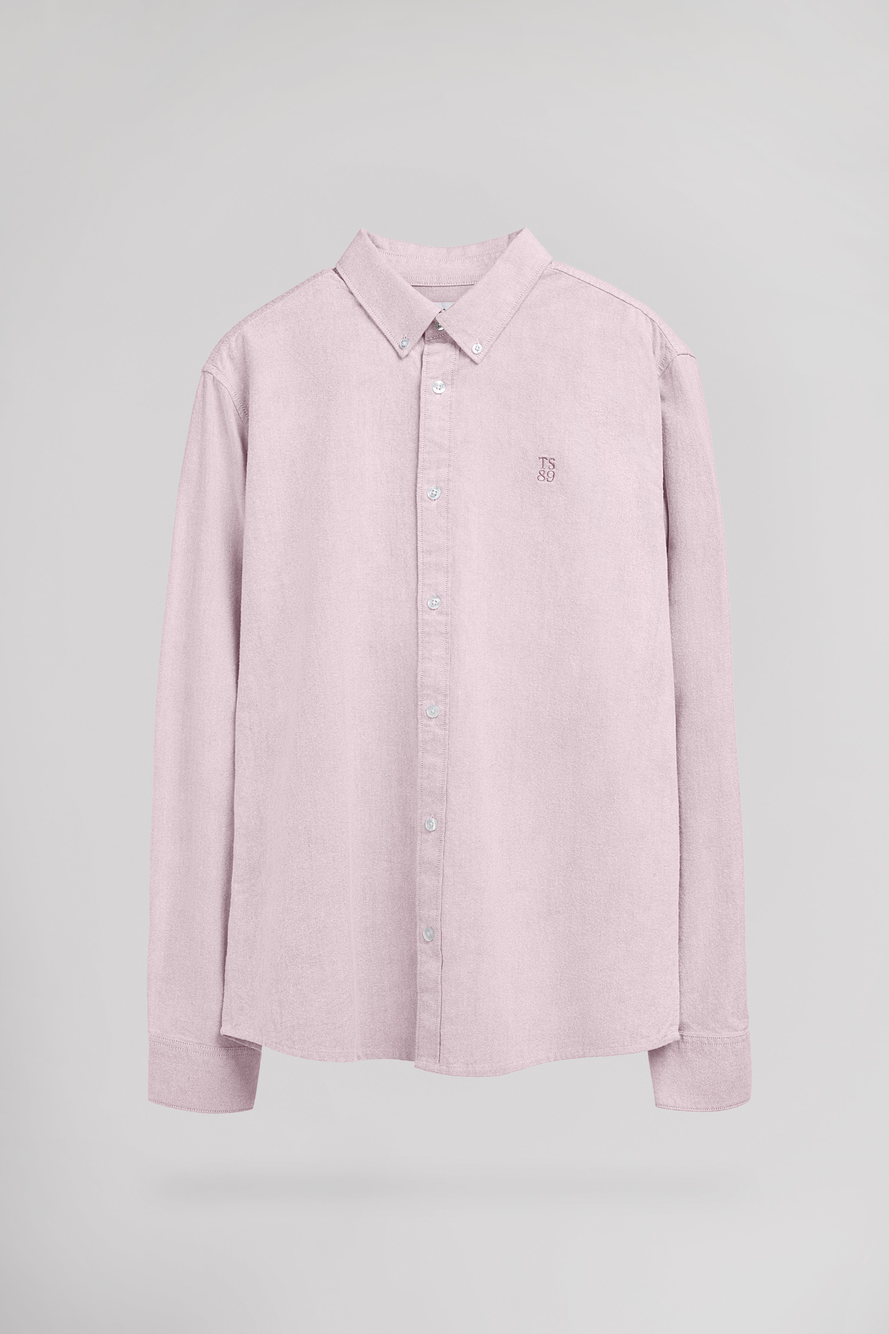 Teddy Smith C-Stan ML chemise oxford rose homme
