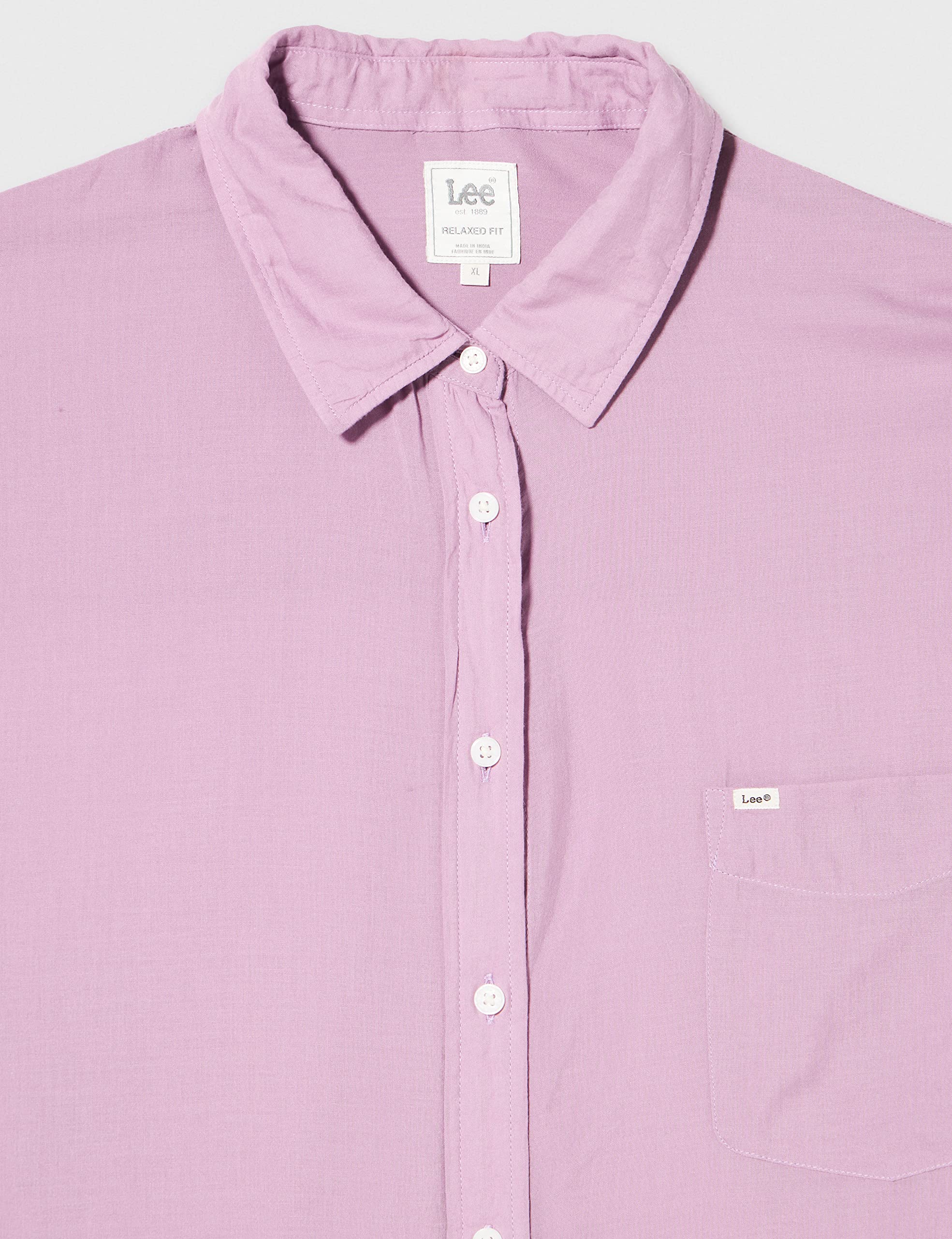 Lee Pocket t-shirt femme prune à poche coton