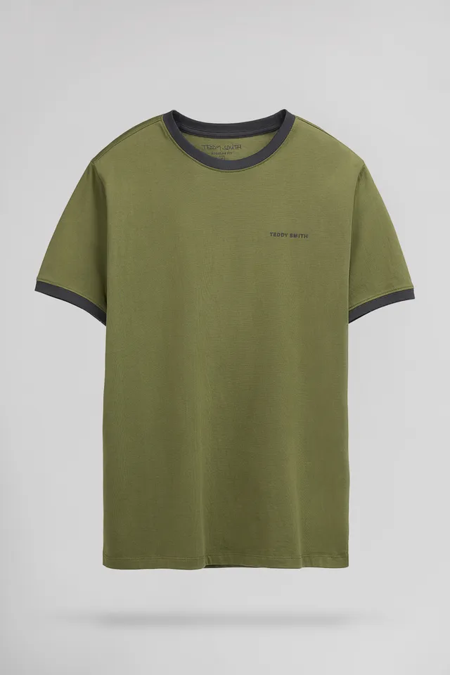Teddy Smith The Tee 2 R MC t-shirt olive coton homme