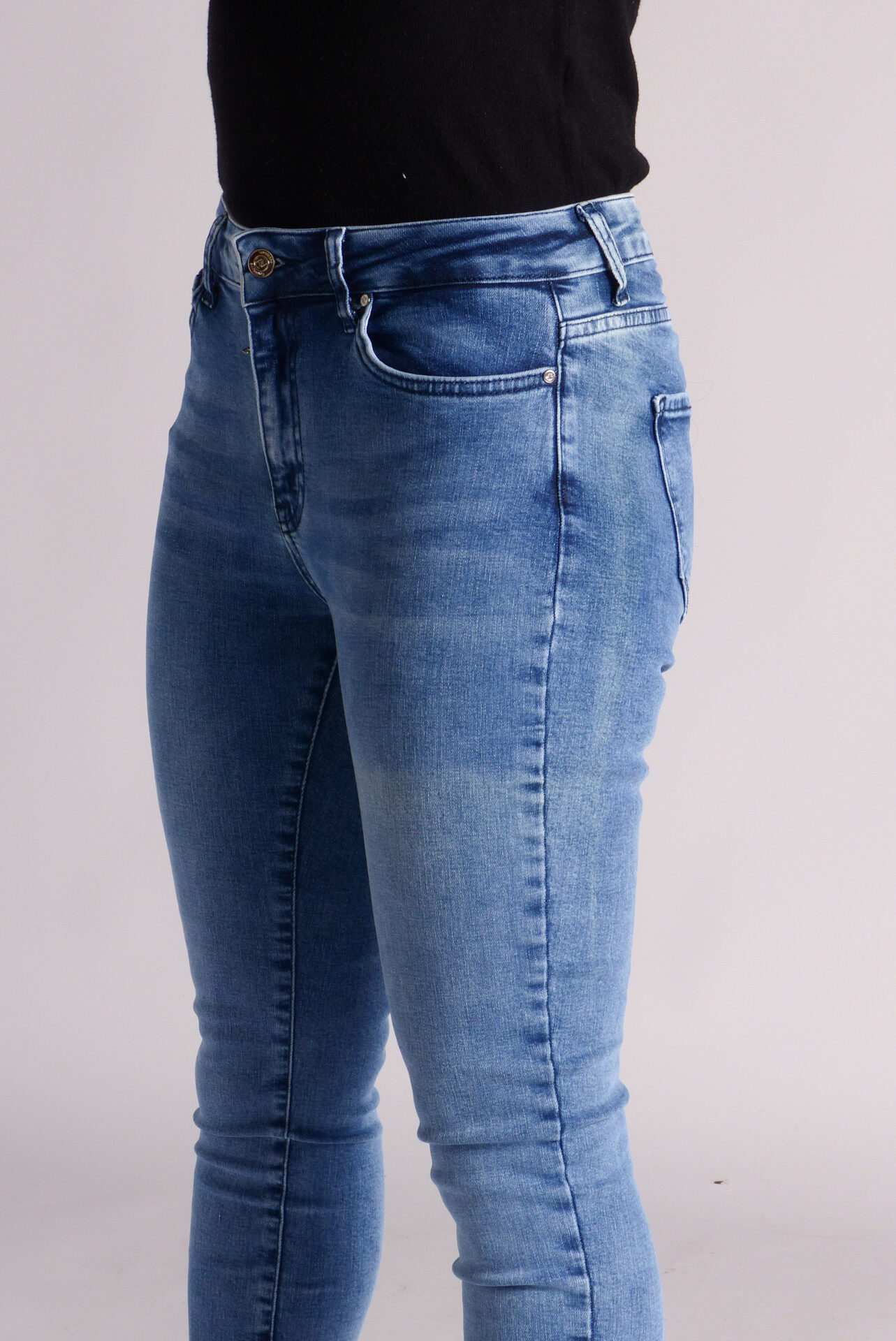 AA Spontané Skinny jean skinny bleu clair délavé stretch