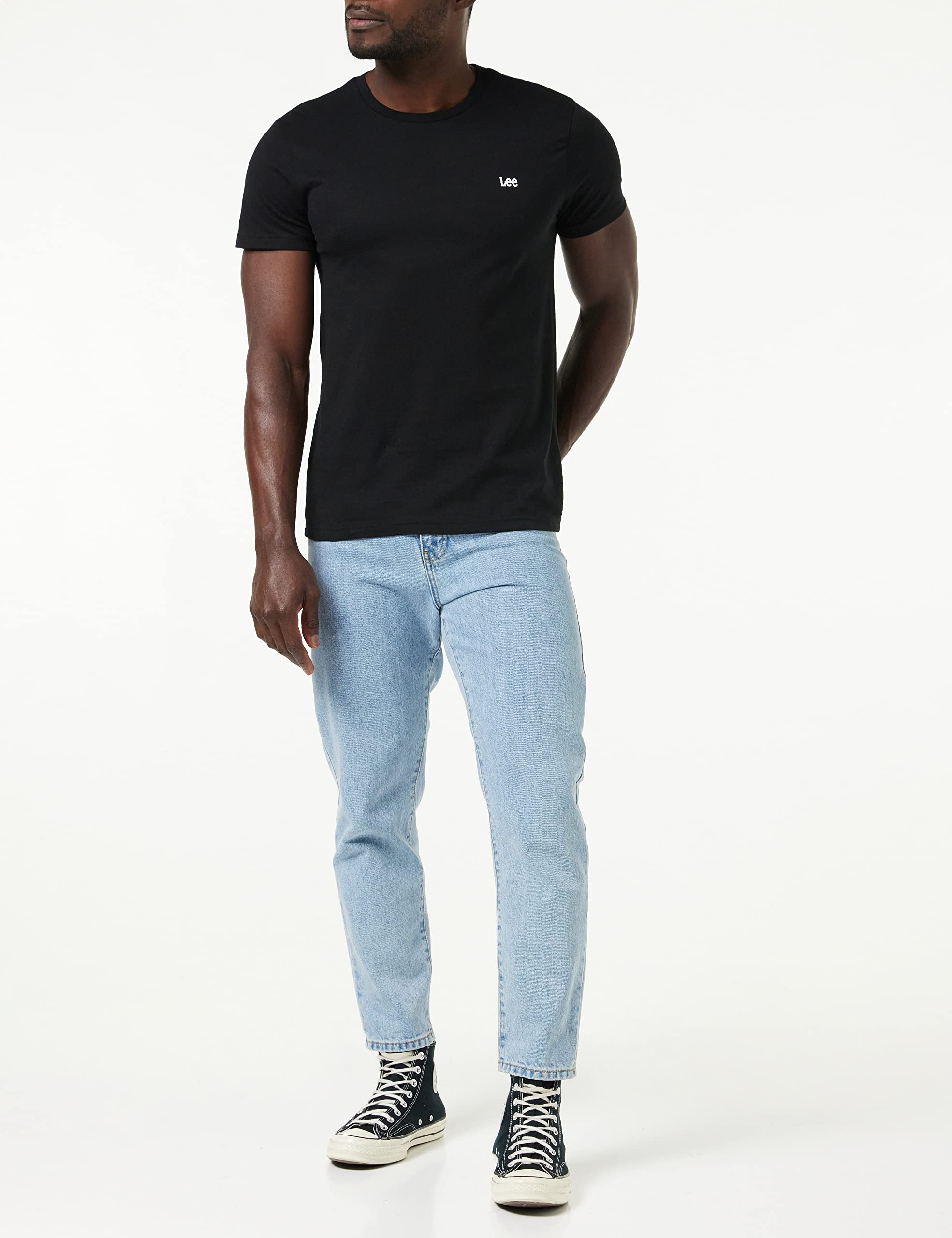 Lee Twin Pack Crew tee shirt noir blanc lot de 2
