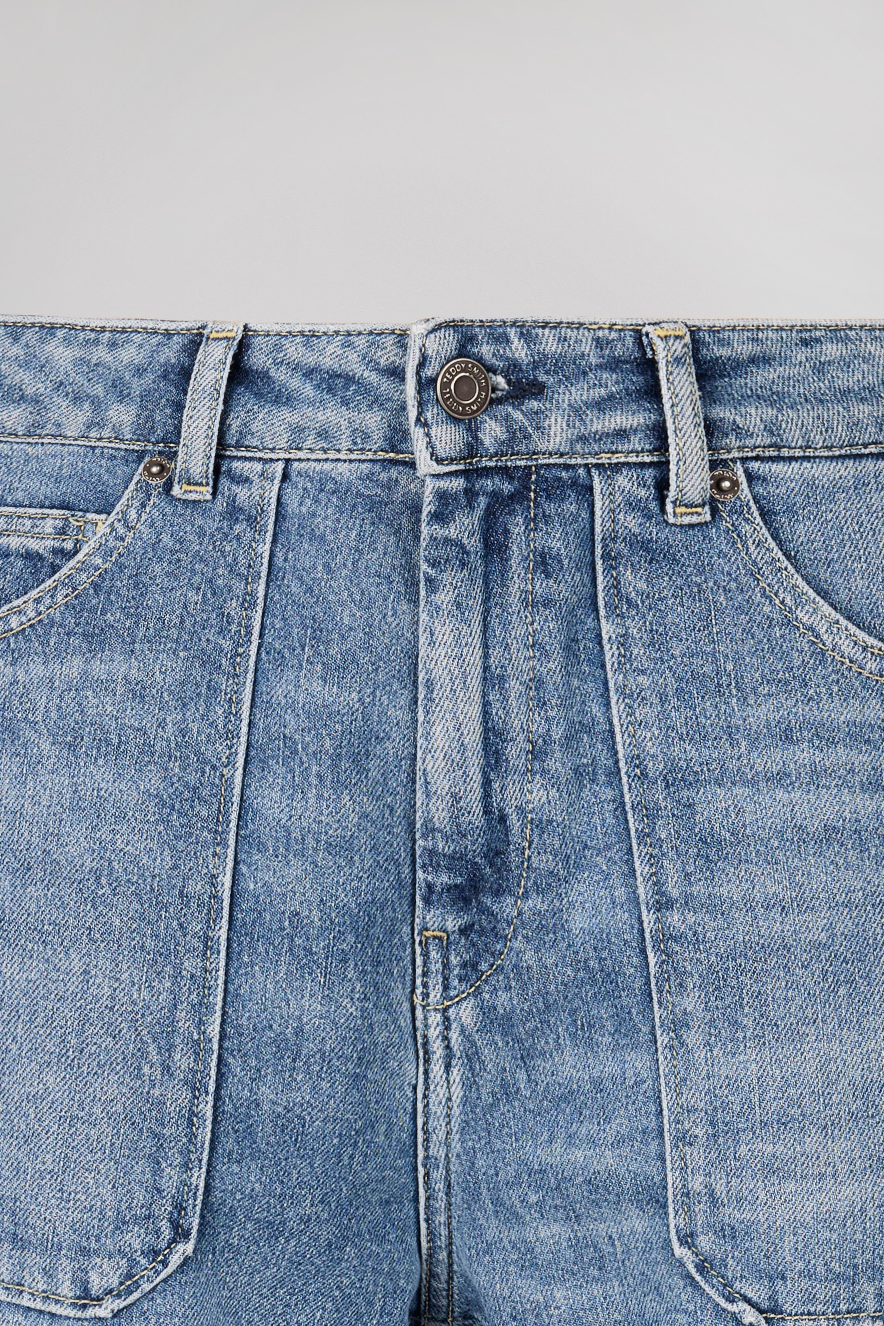 Teddy Smith P-Jane Flare Jean flare fripp indigo clair lyocell