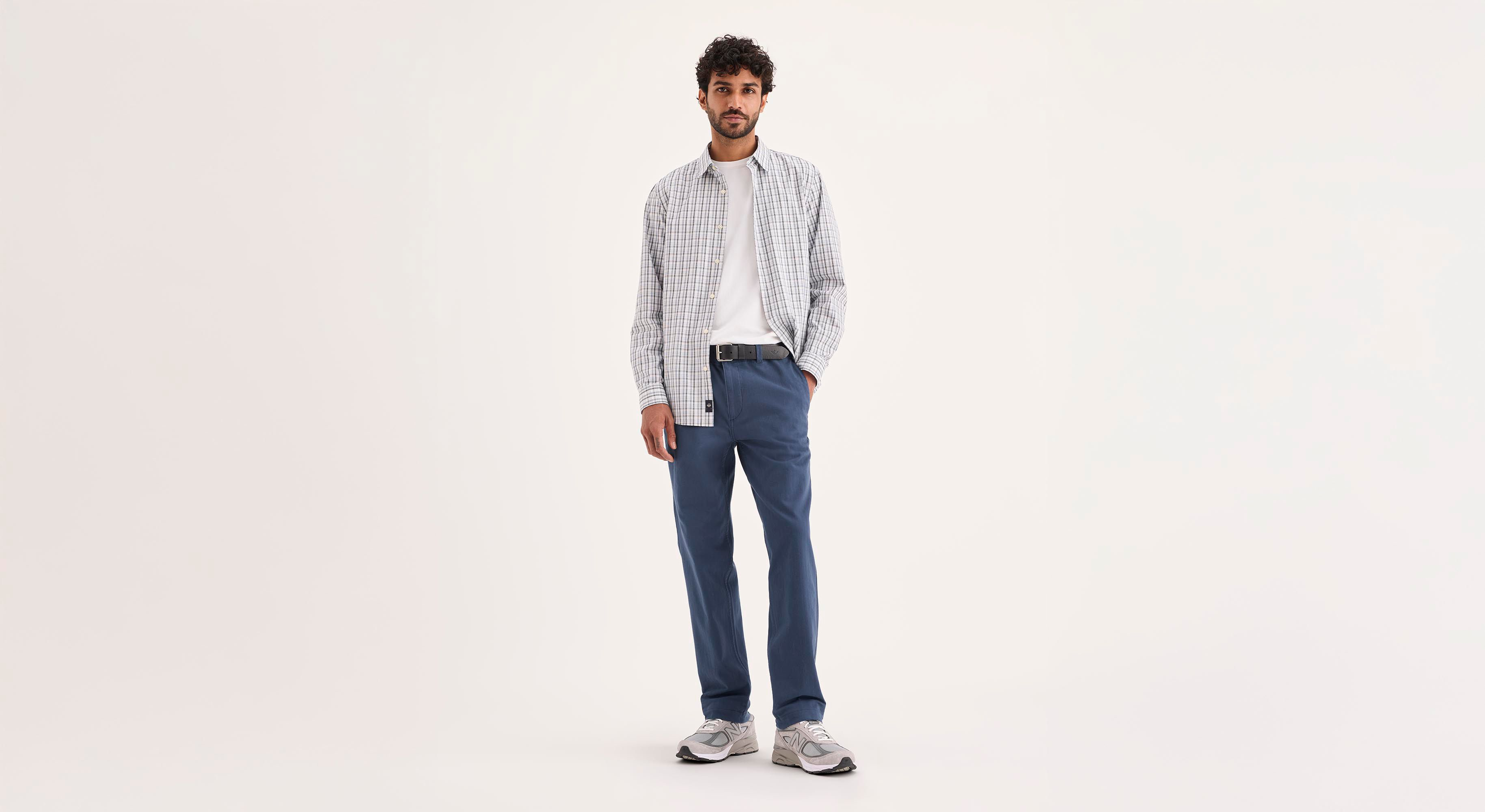 Dockers Alpha chino homme slim bleu stretch