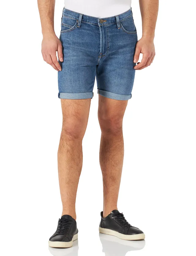 Lee short homme vert militaire coton