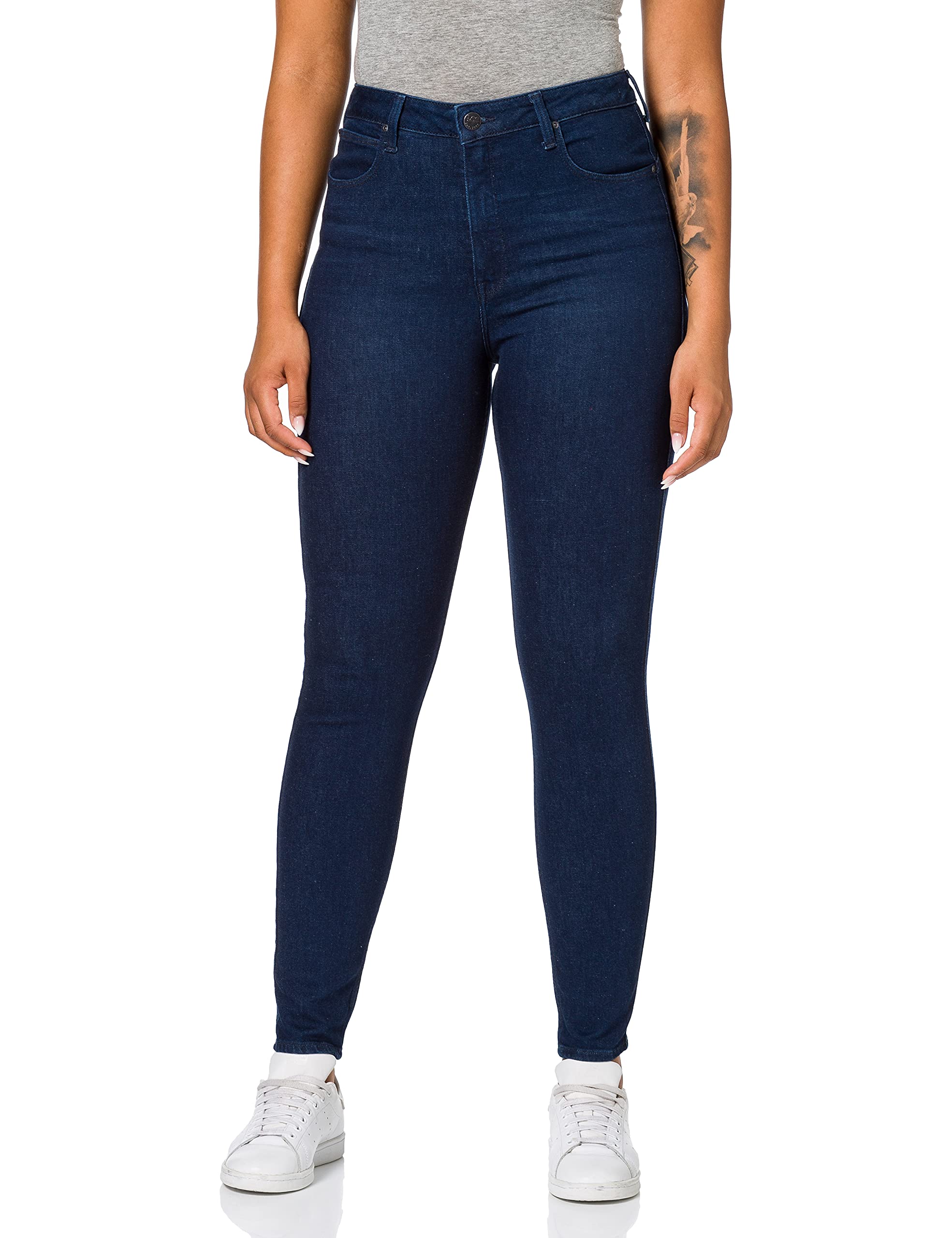 Lee Super High Scarlett Jean Femme Noir Taille Haute