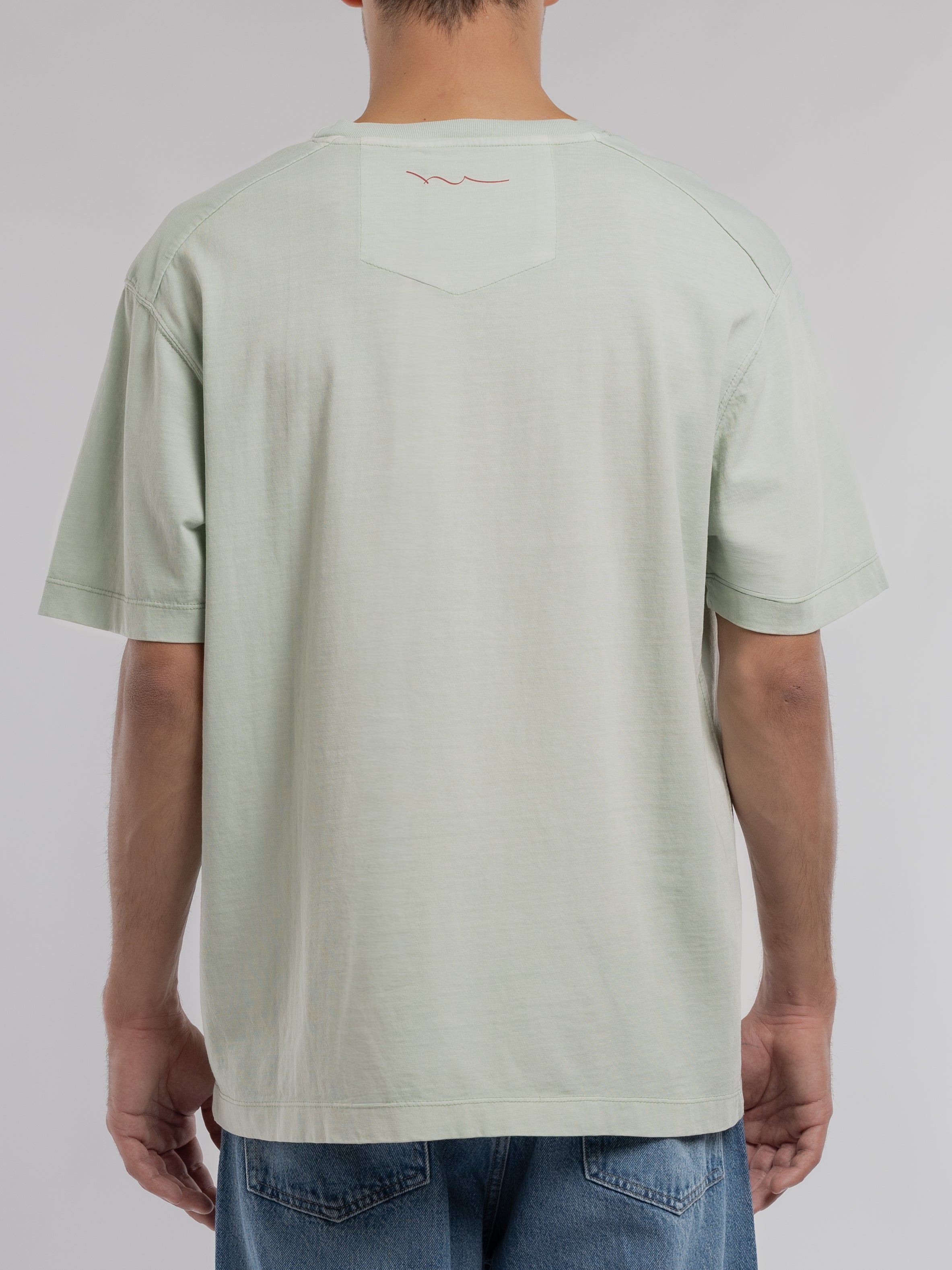 Teddy Smith T-Nateo MC t-shirt ample vert sauge