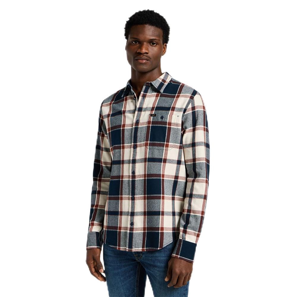 Lee Leesure chemise regular Mercantile Green coton homme