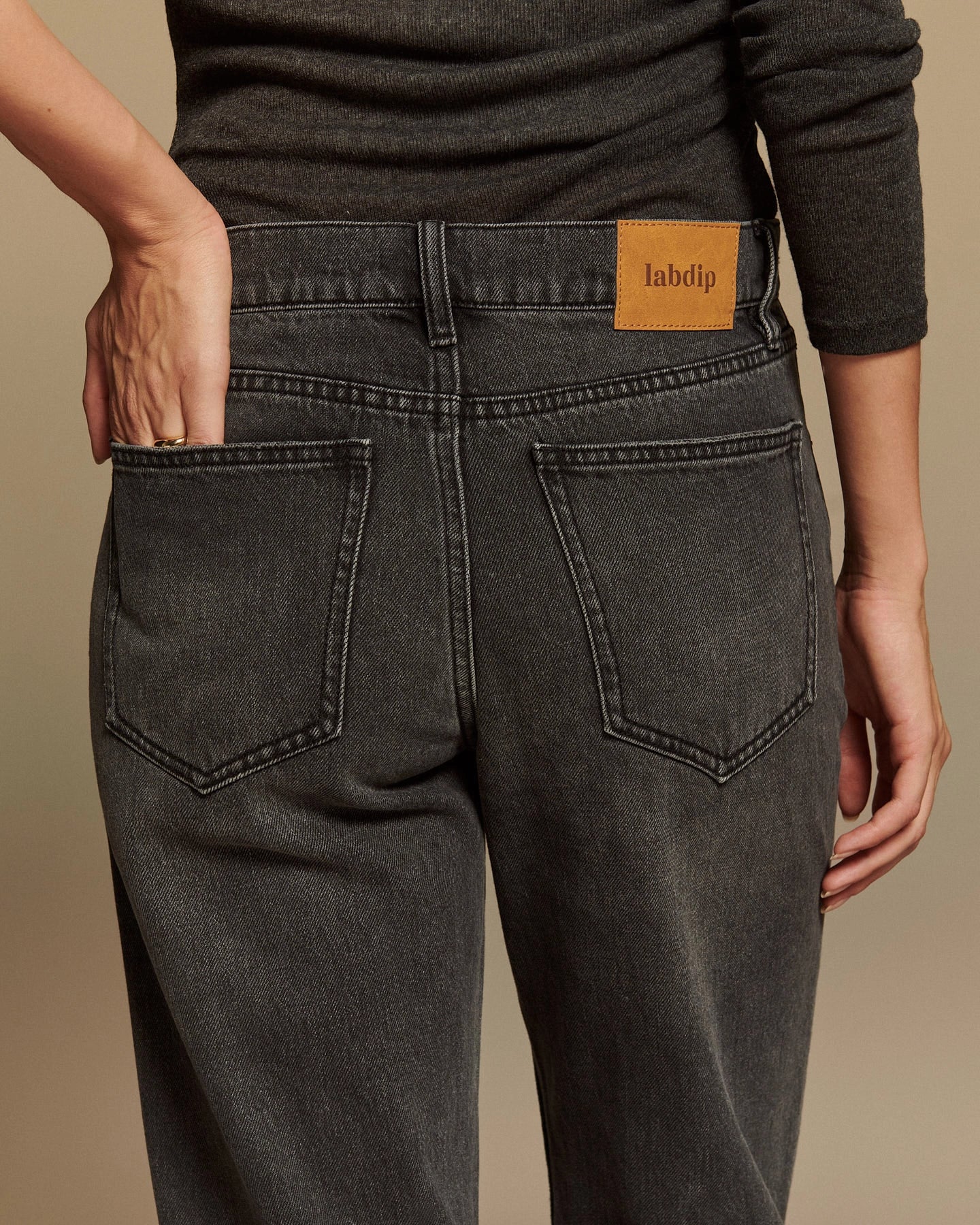 Labdip Quincy Maxi Kohl jean droit anthracite