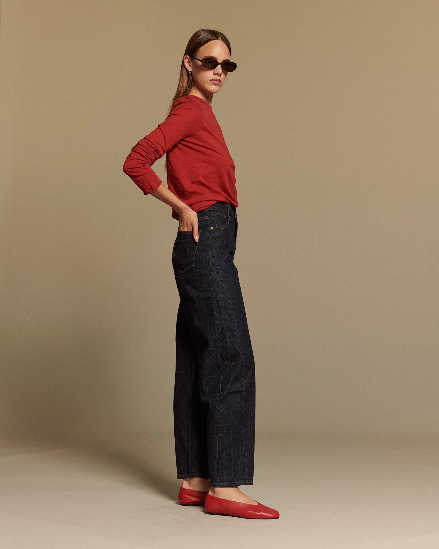 Labdip Osaka Raw jean ballon brut taille haute