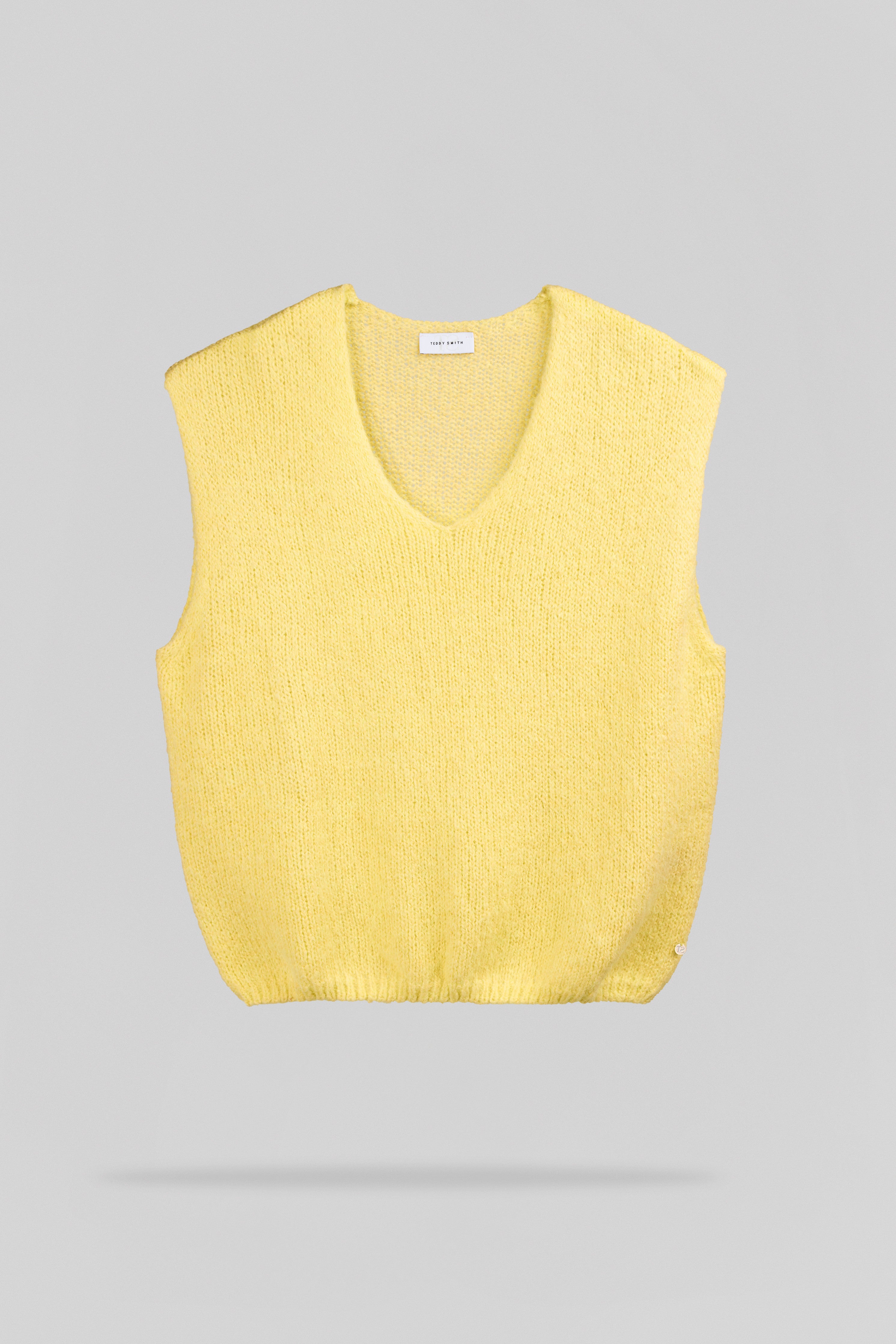 Teddy Smith P-Molia pull sans manches jaune citron femme