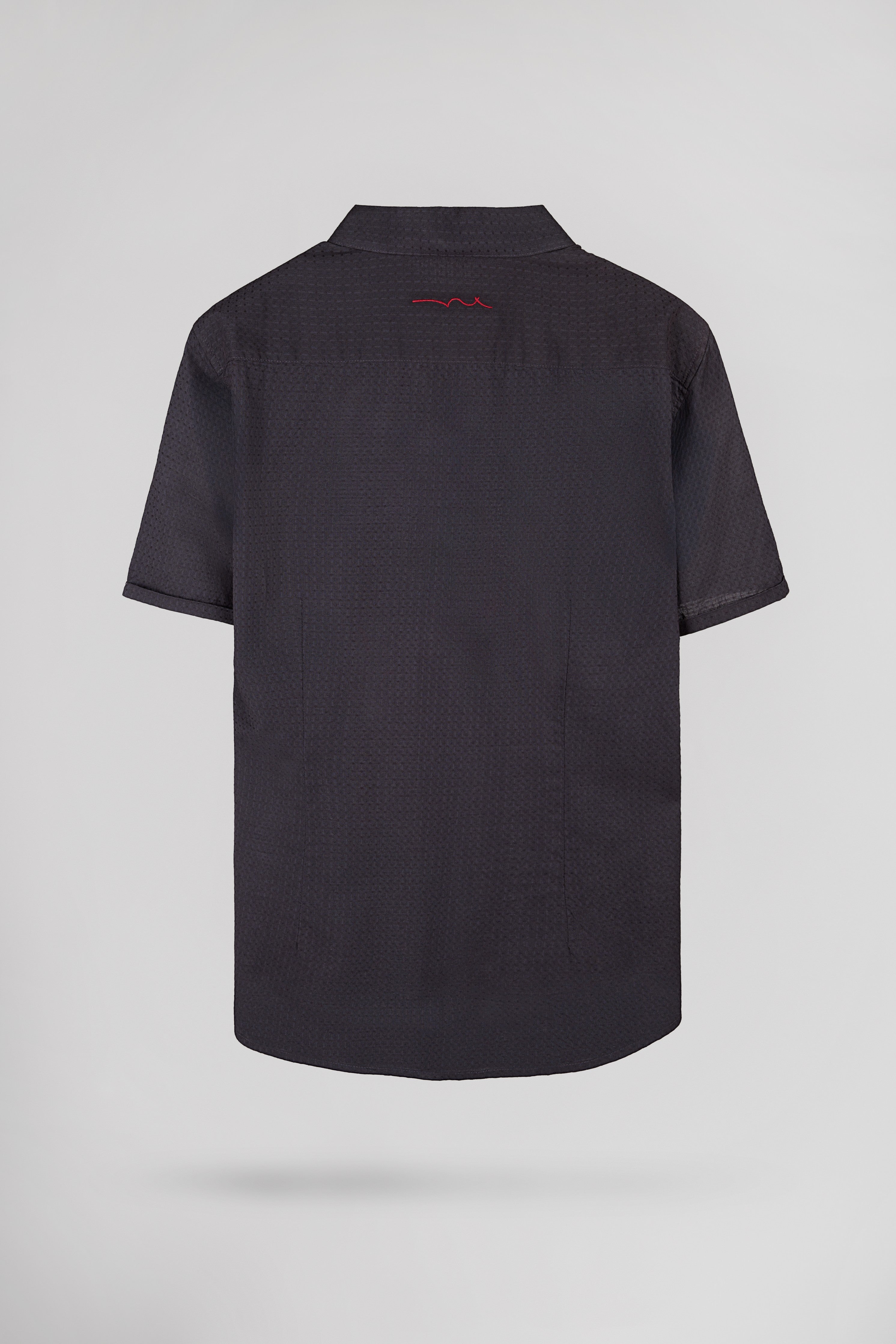 Teddy Smith Cut 2 MC chemise slim bleu marine homme