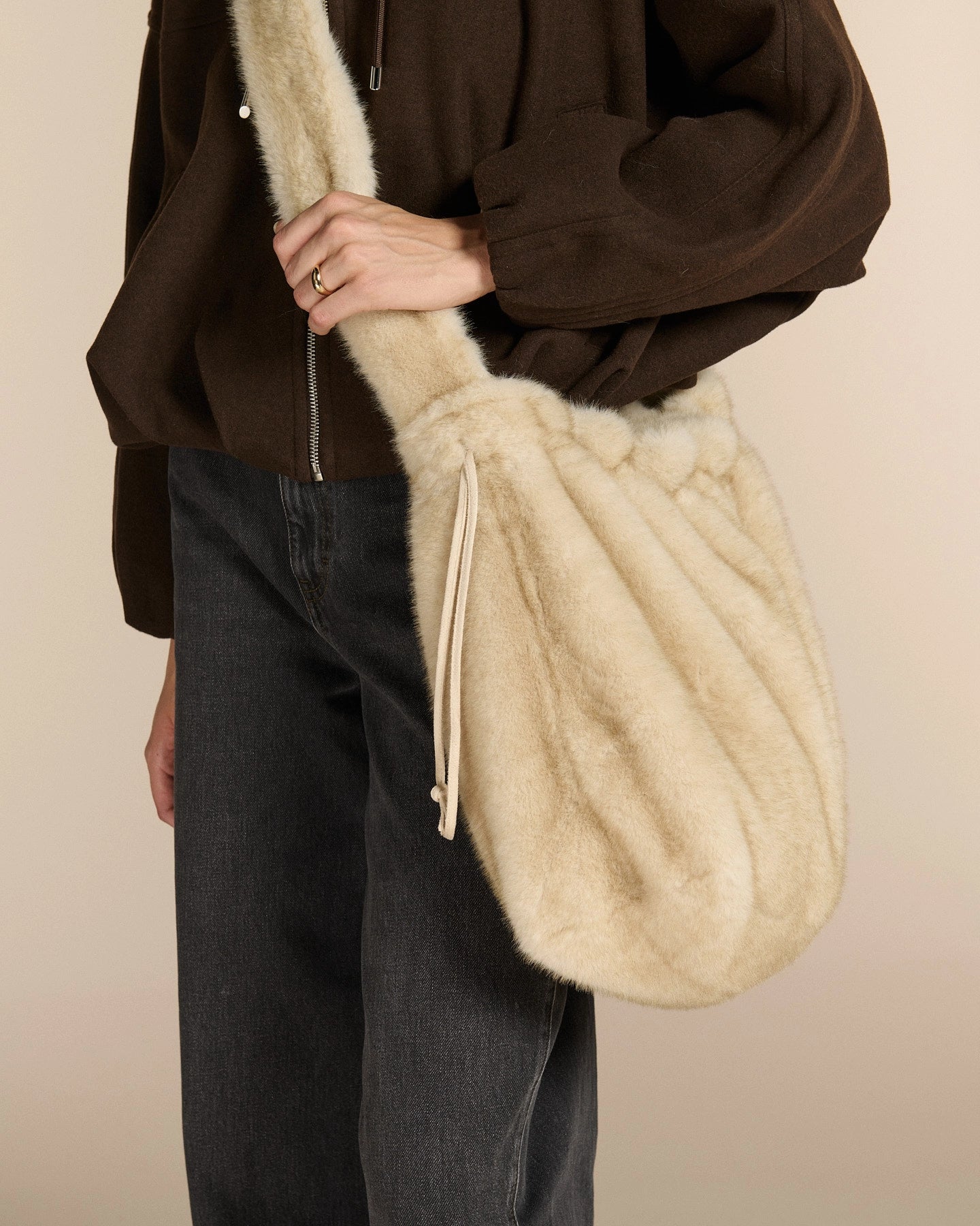 Labdip Annecy Mink Cortina sac fausse fourrure