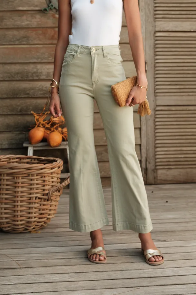 Maison Onado Ymaëlle jean wide leg tilleul