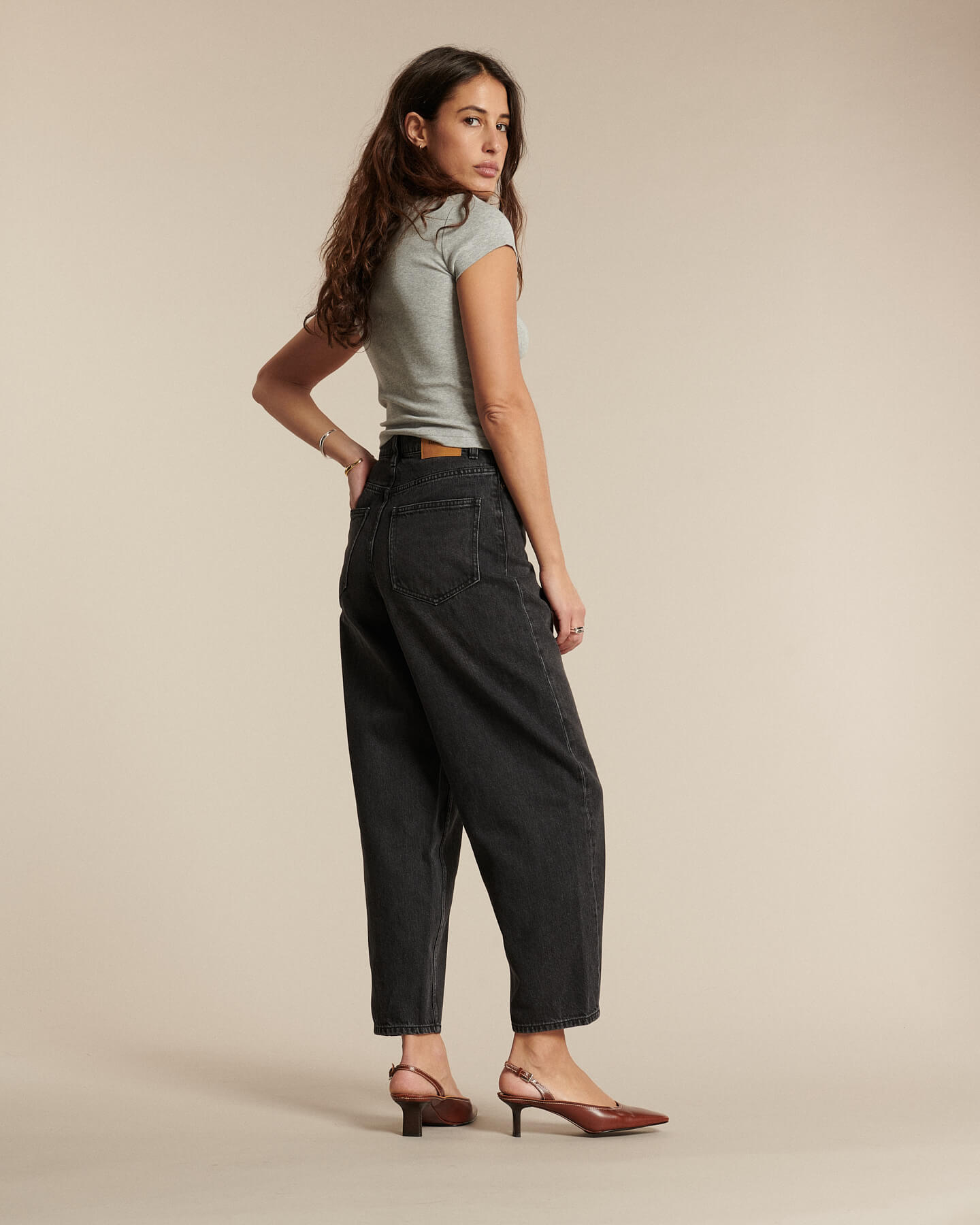 Labdip Jemma Denim BL 66 jean noir taille haute