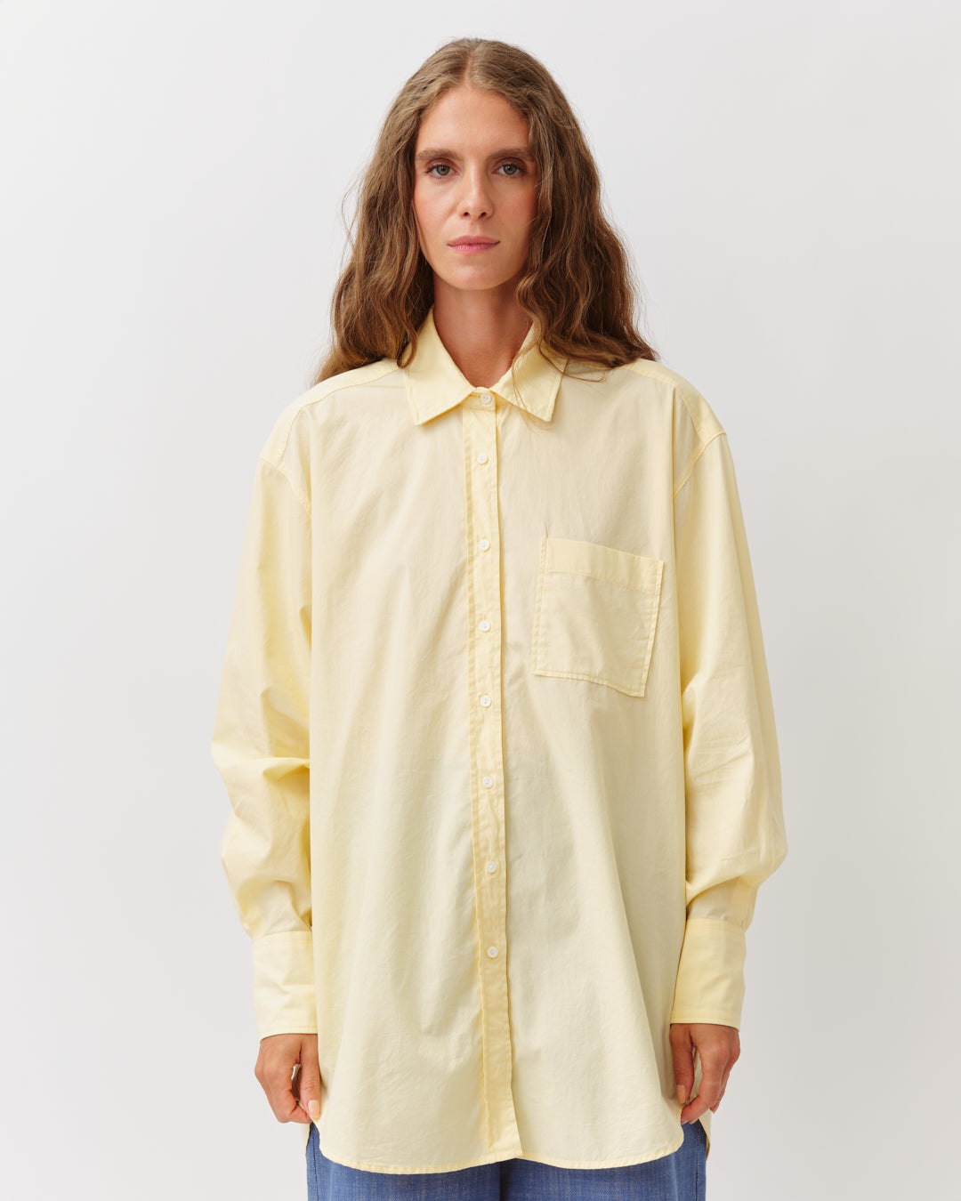 Diega Cameloa chemise jaune oversize fluide