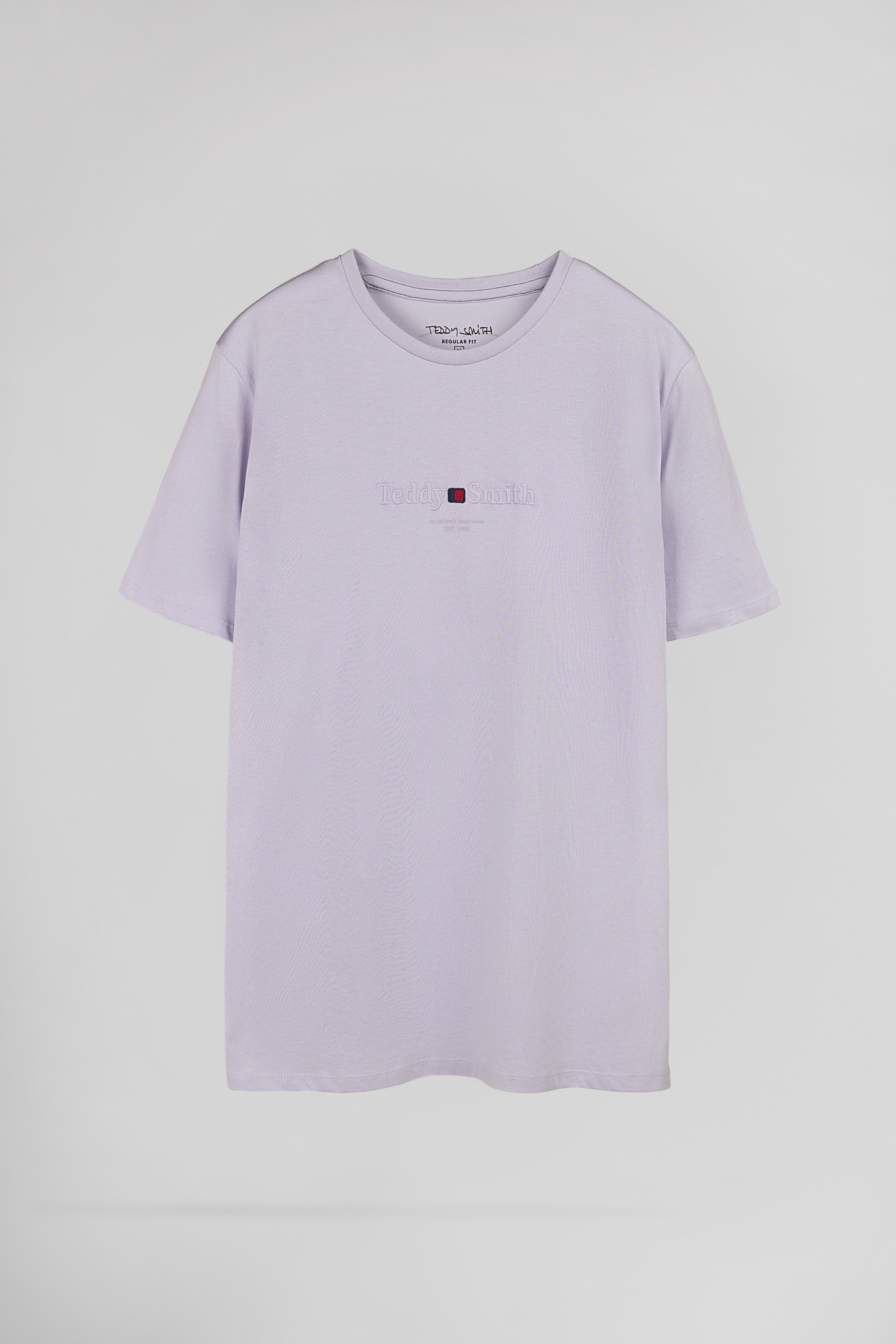 Teddy Smith T-Jim MC t-shirt lavande coupe classique