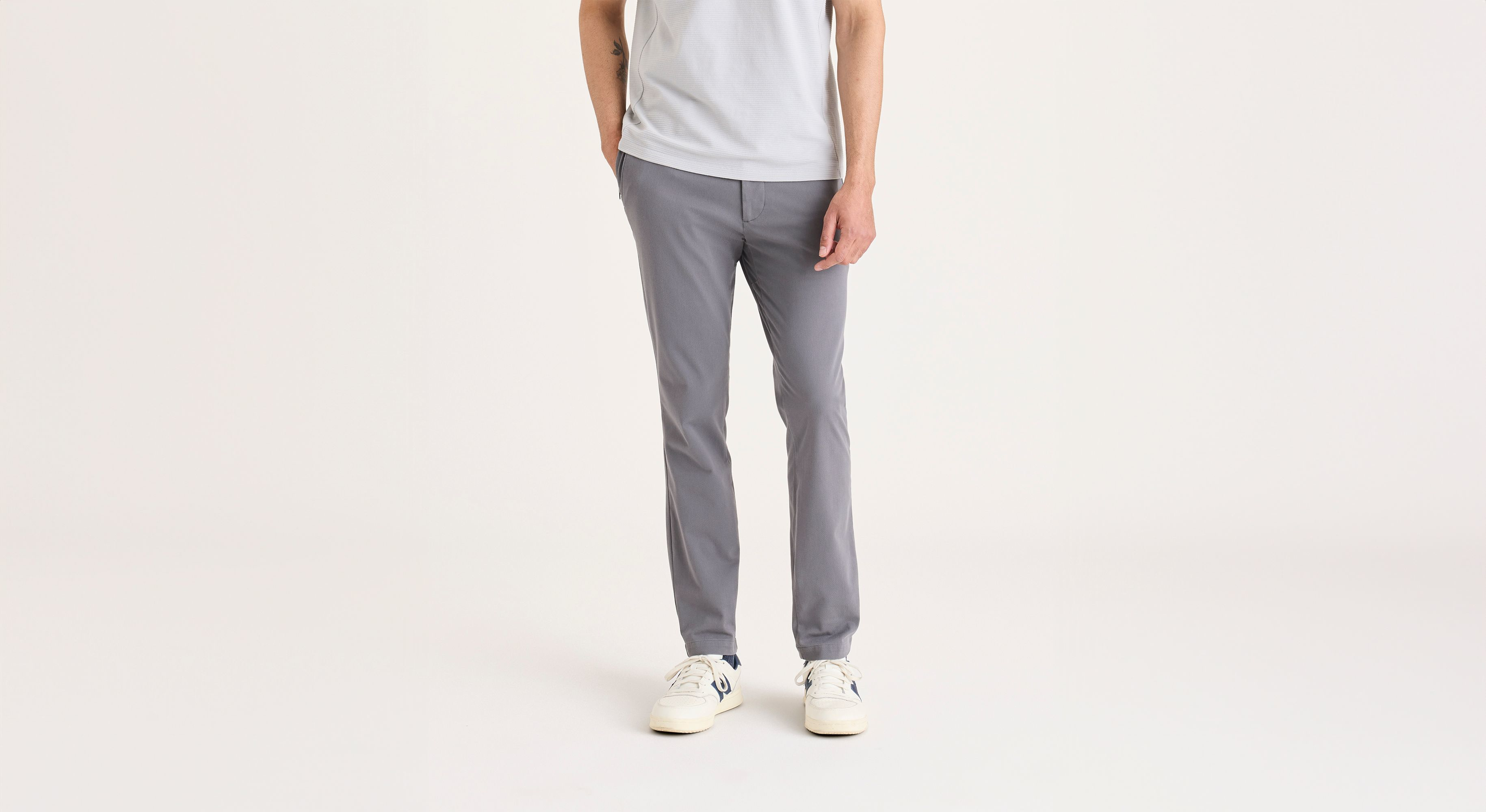 Dockers Go chino skinny homme gris stretch