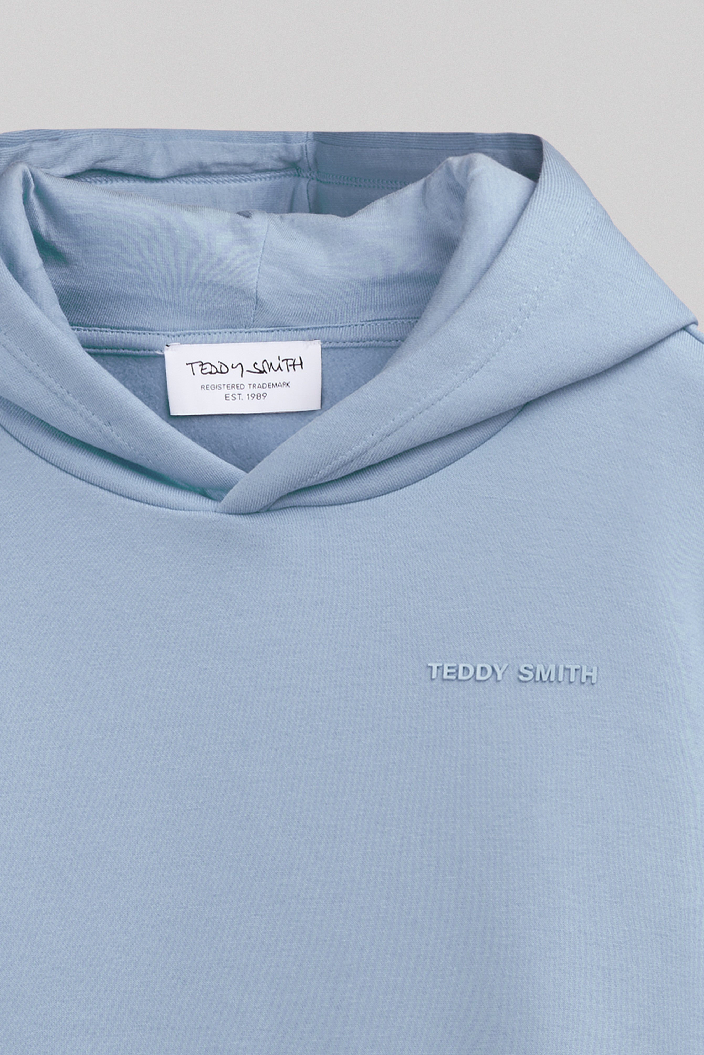 Teddy Smith S-Nark Hoody Jr sweat capuche bleu minéral garçon