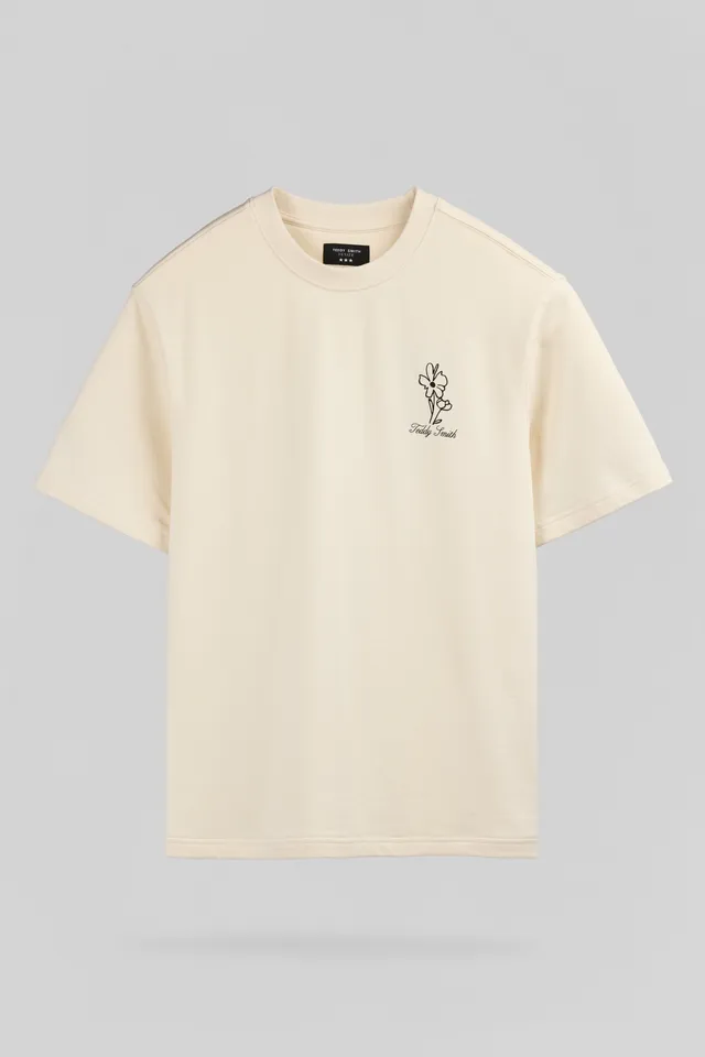 Teddy Smith T-Flowers MC t-shirt ample naturel homme