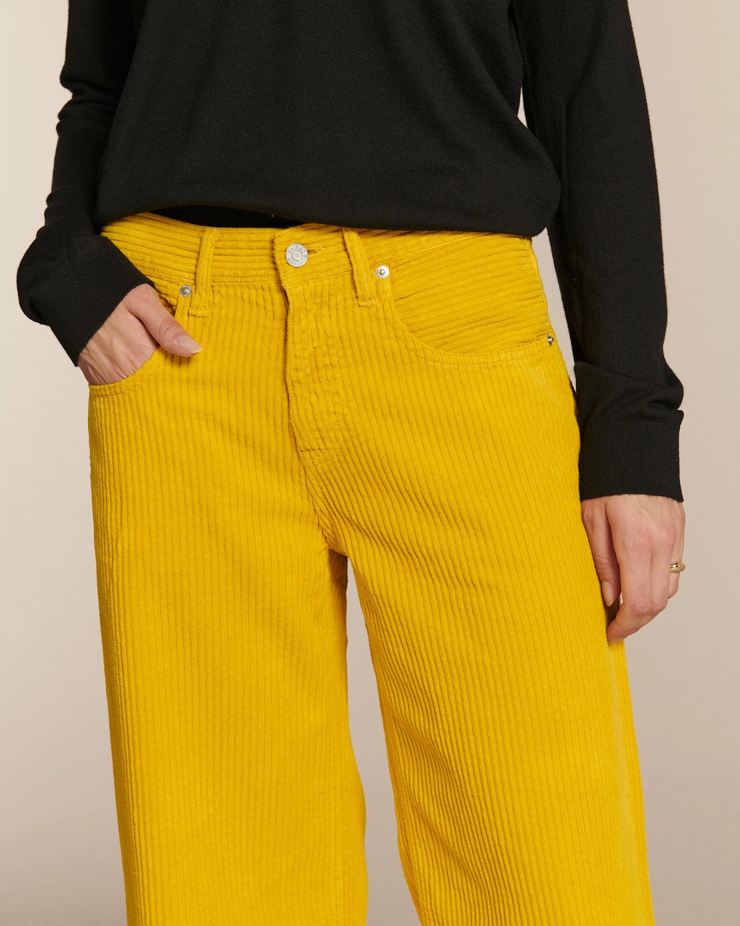 Labdip River Corduroy Dye pantalon velours doré grunge coton