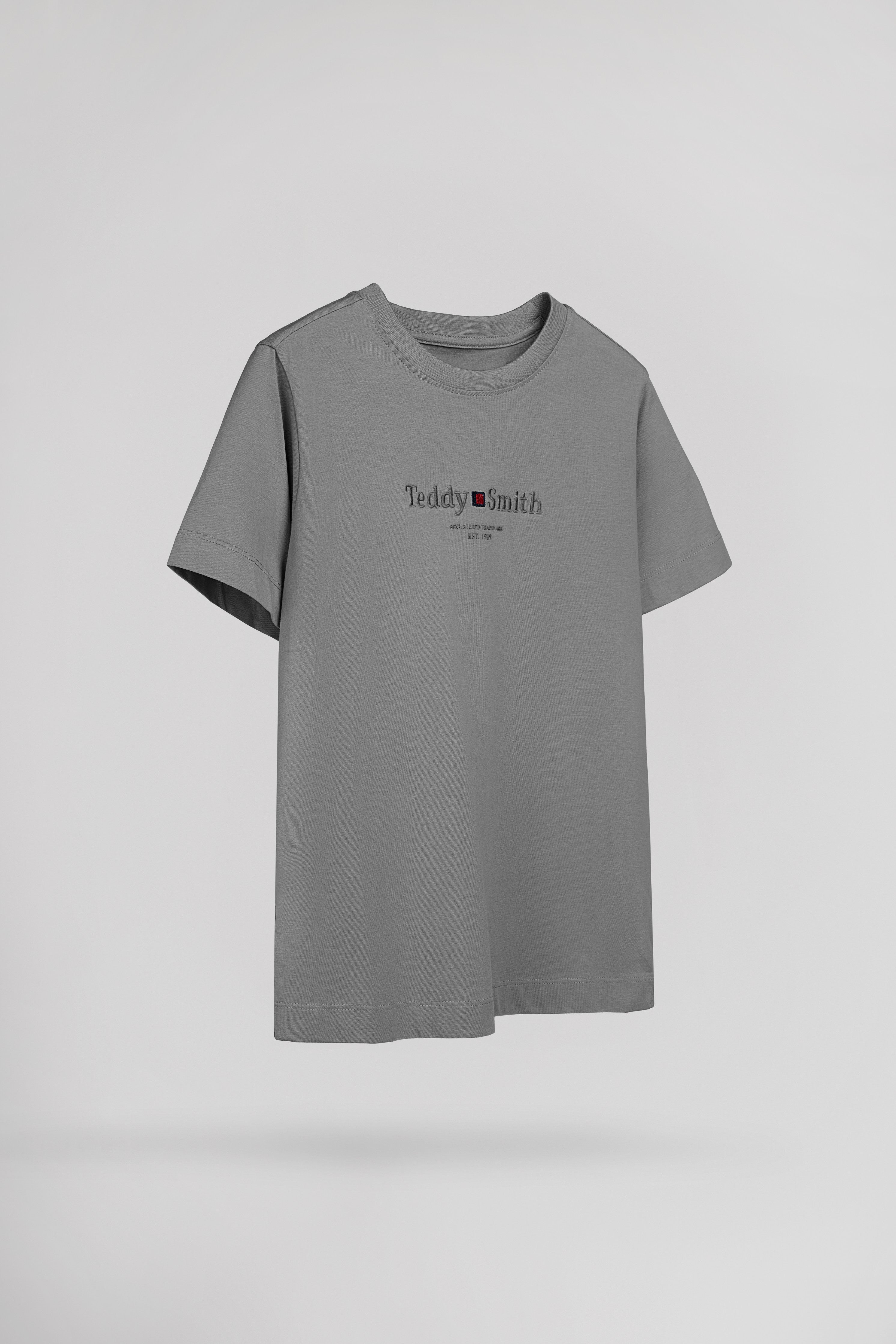 Teddy Smith T-Jim MC JR t-shirt gris garçon coton