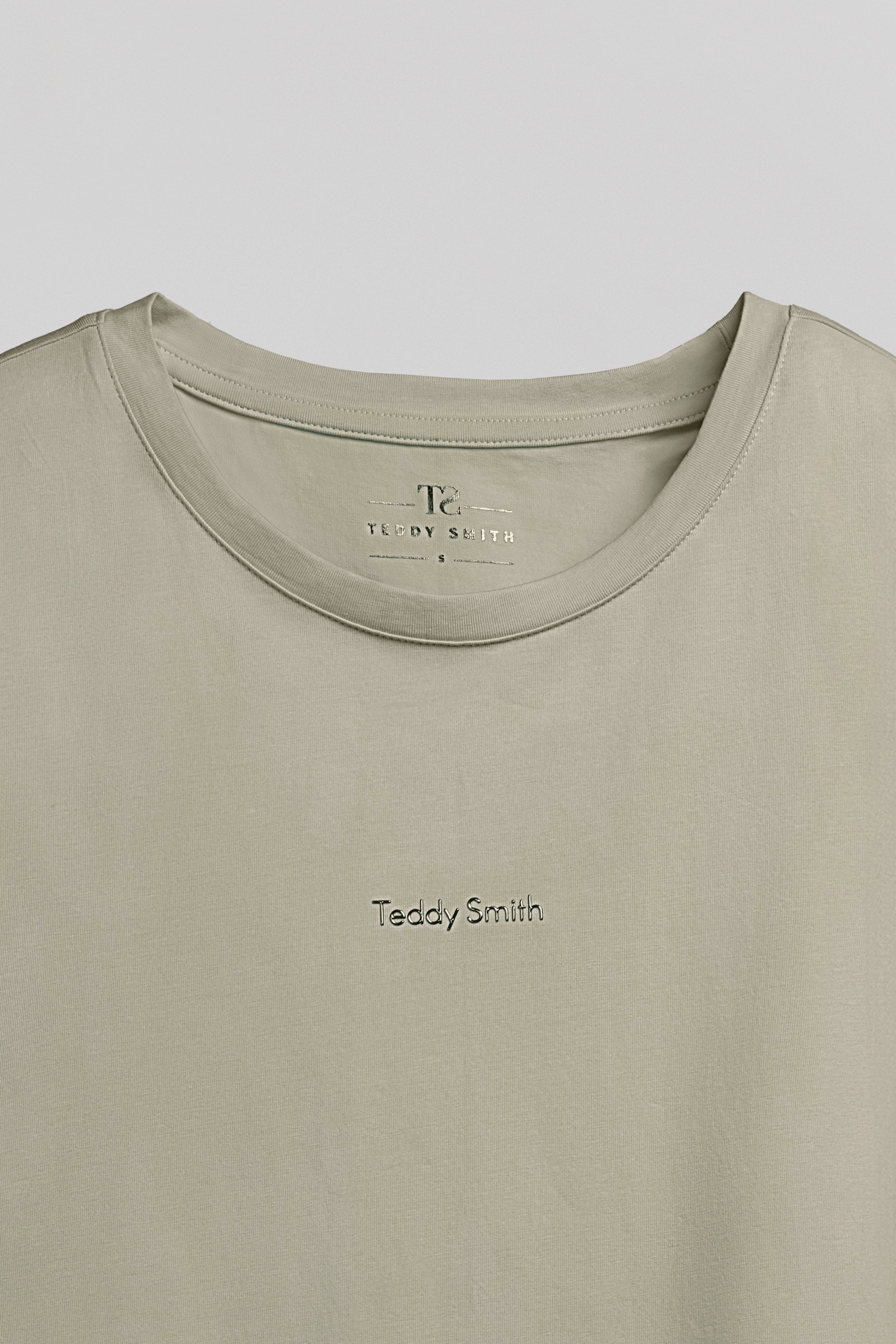 Teddy Smith T-Ribelle MC t-shirt kaki stretch femme