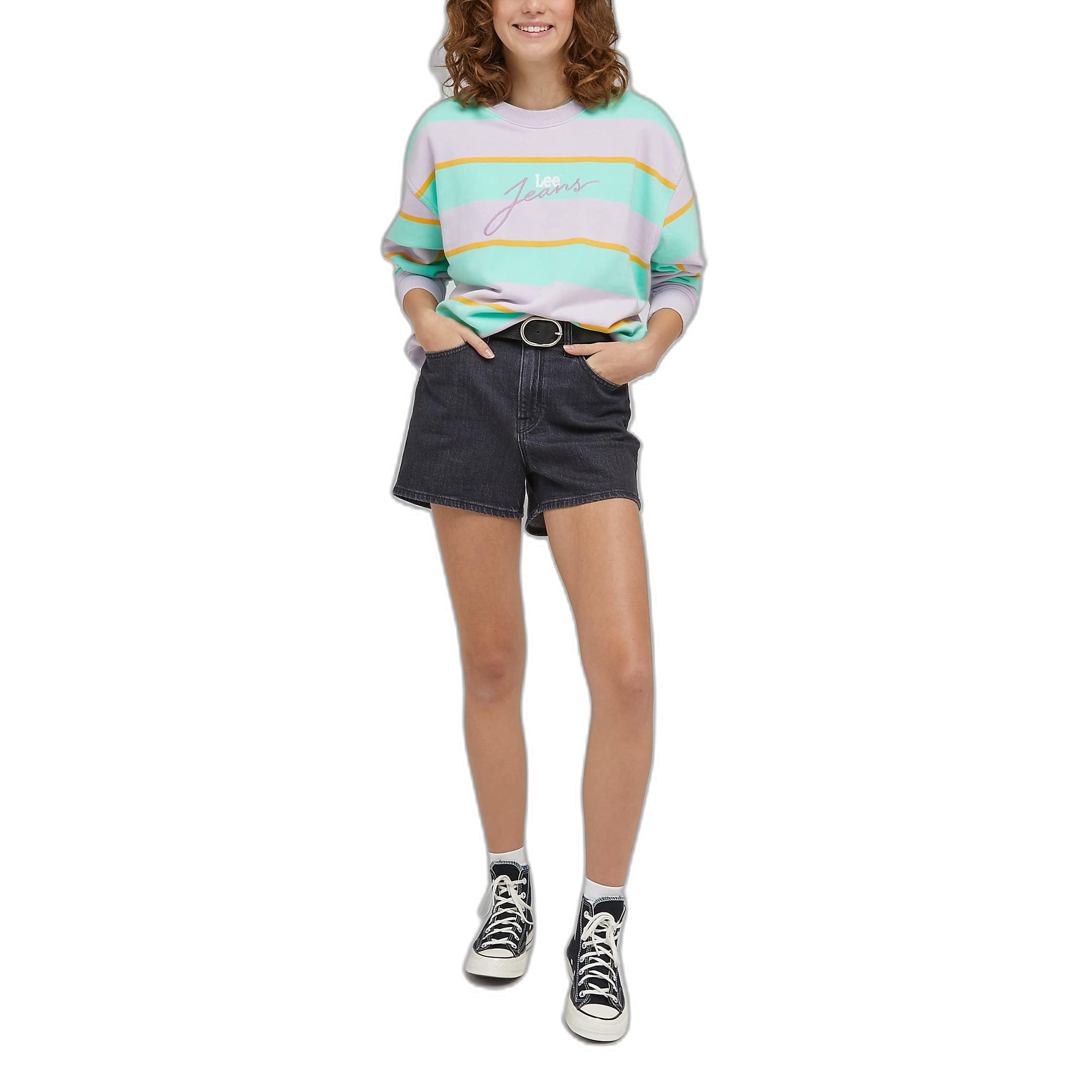 Lee Acid sweat-shirt femme rose XXL molleton