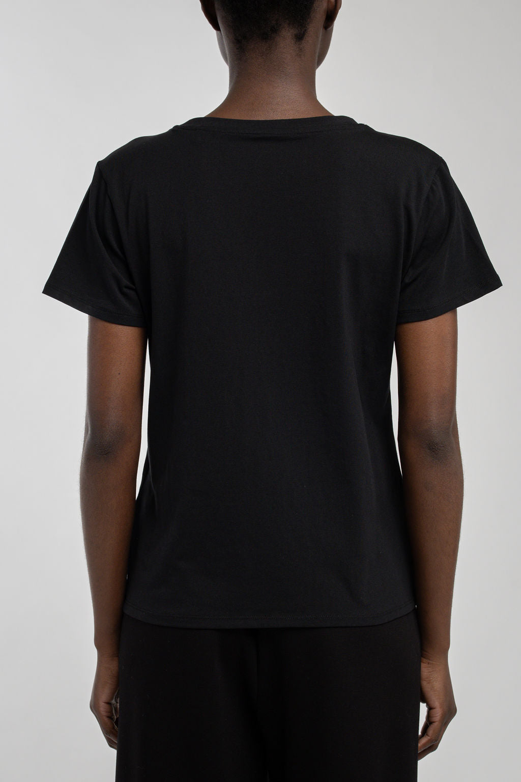 Teddy Smith T-Ribelle MC Noir t-shirt femme coton stretch
