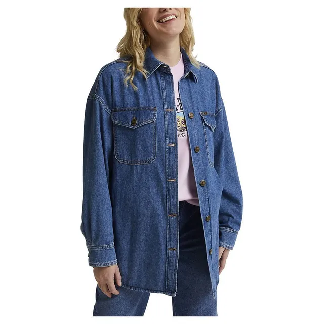 Lee Shacket veste-chemise femme XL Hazy Indigo denim léger