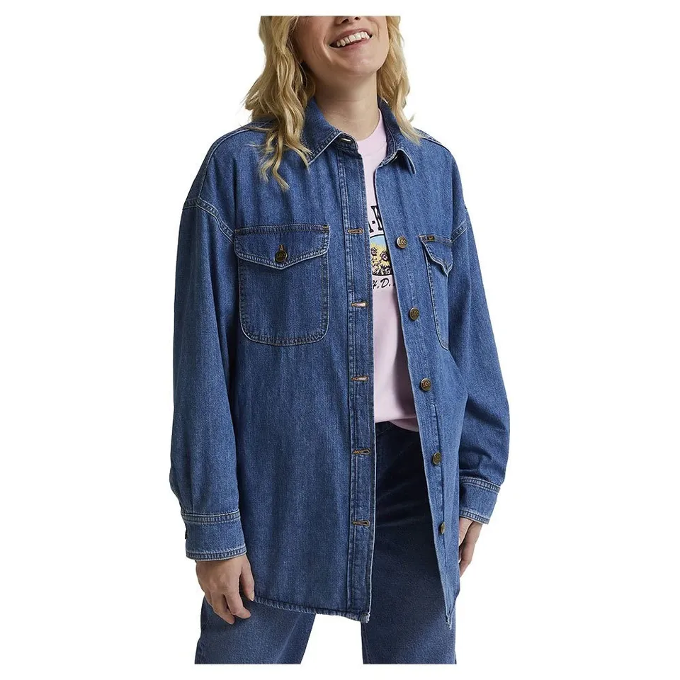 Lee Shacket veste-chemise femme XL Hazy Indigo denim léger