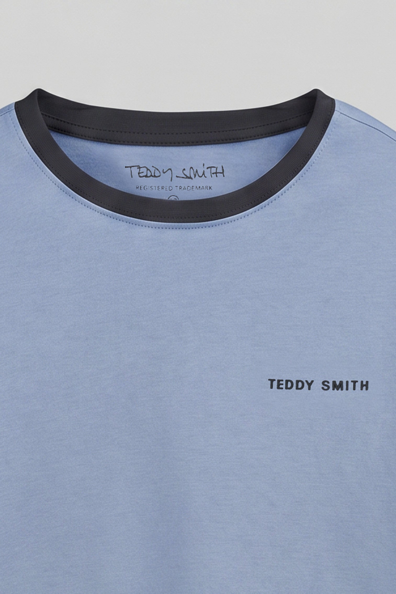 Teddy Smith The-Tee 2 R MC JR t-shirt bleu minéral coton