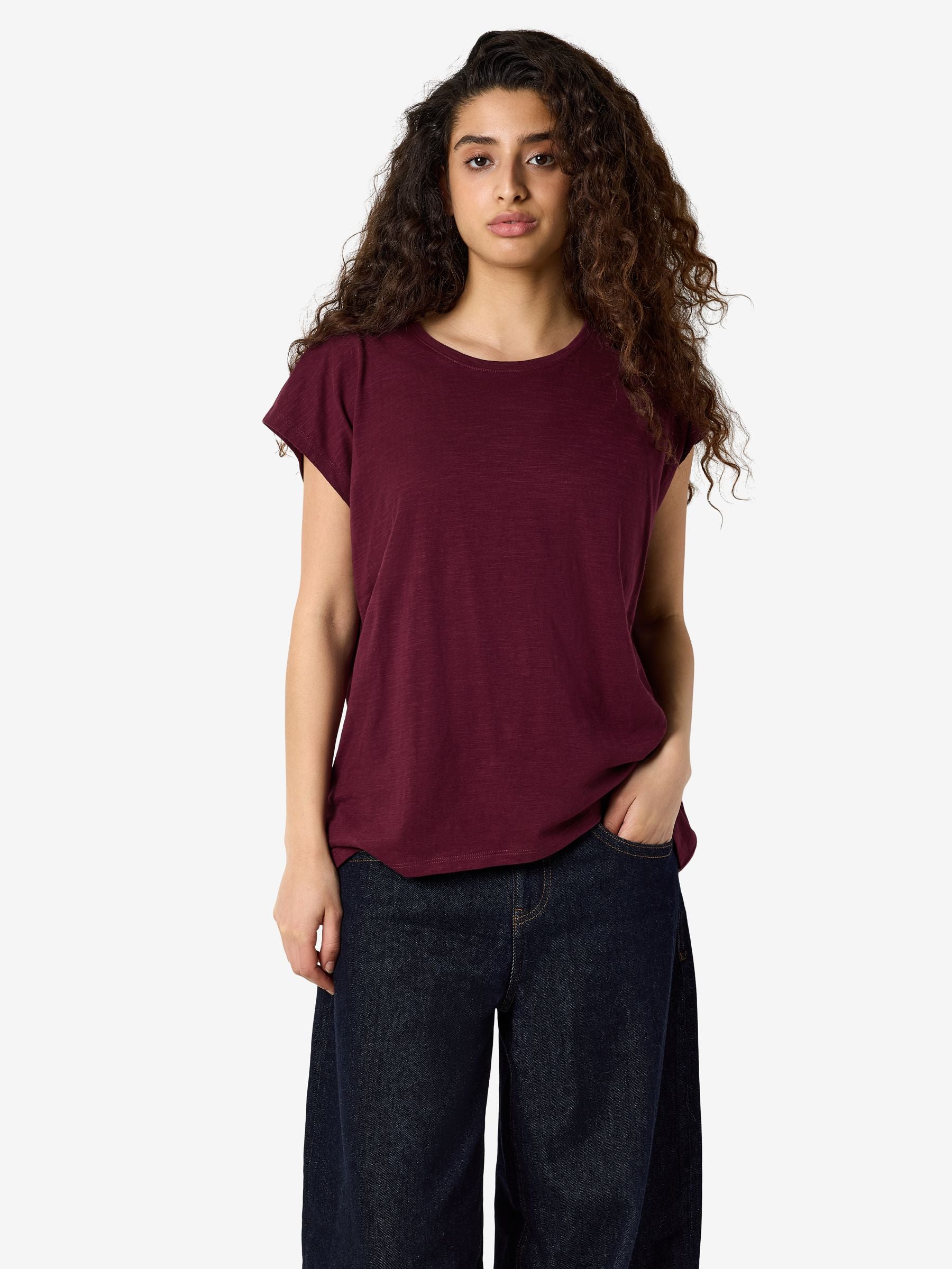 Noisy May Mathilde t-shirt oversize coton bio long