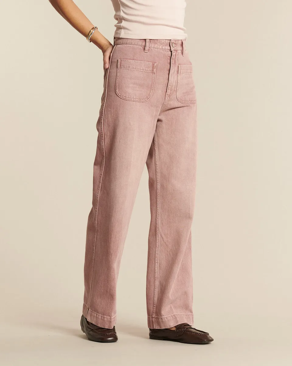 Labdip Samuel jean large taille haute quartz rosé