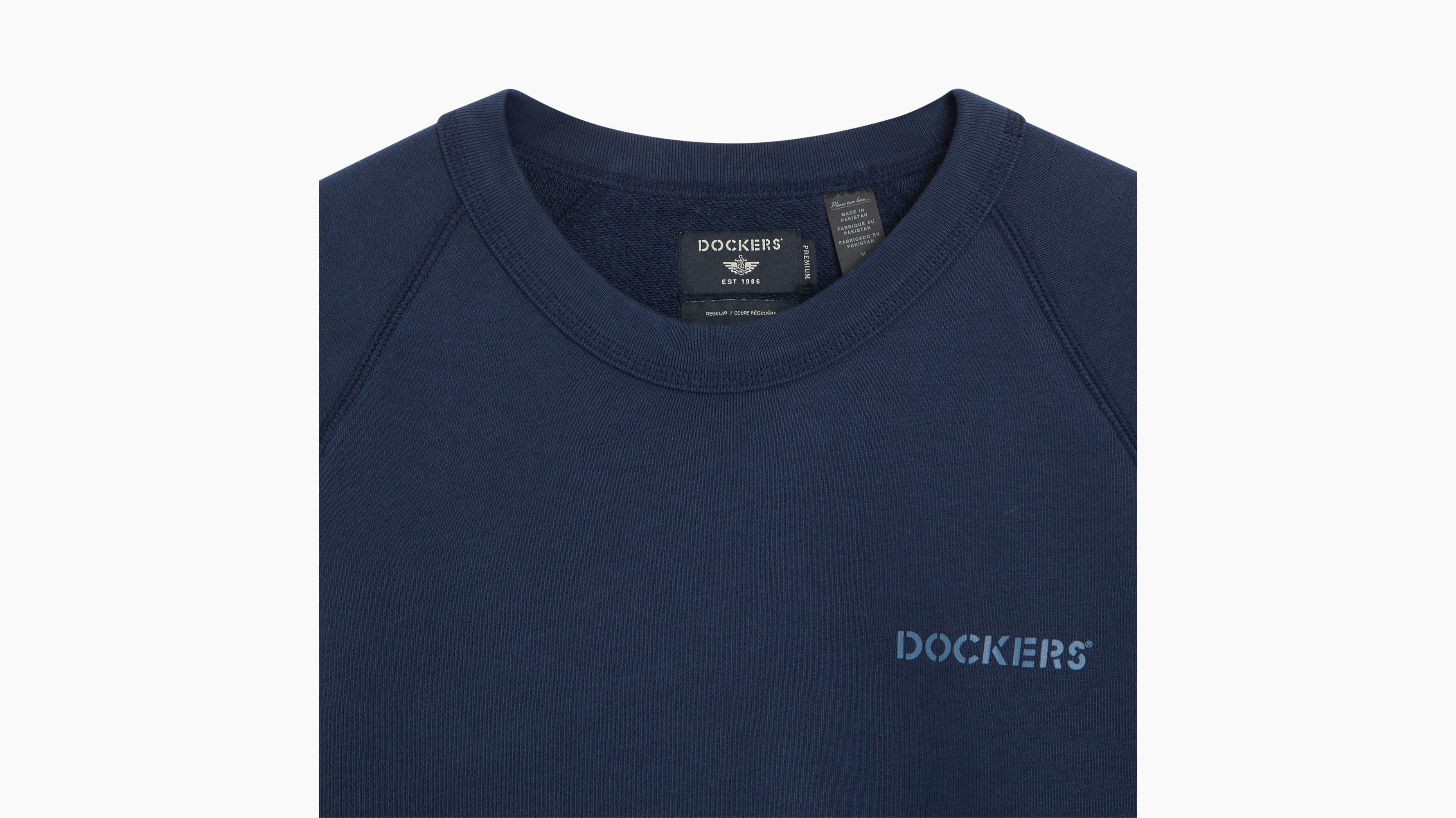 Dockers Icon Crewneck sweat col rond bleu marine coton