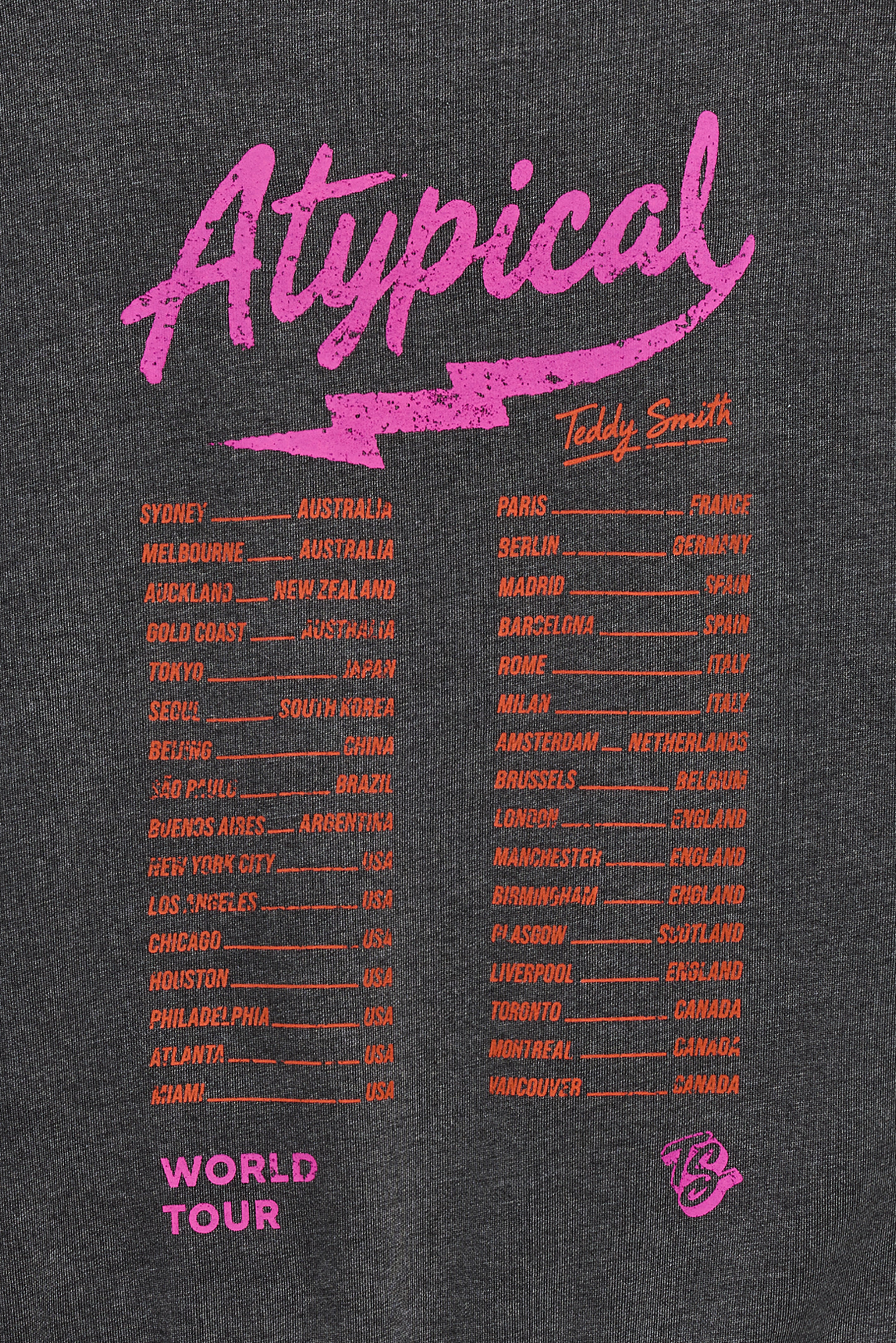 Teddy Smith S-Atypical RC Noir sweat femme noir ample