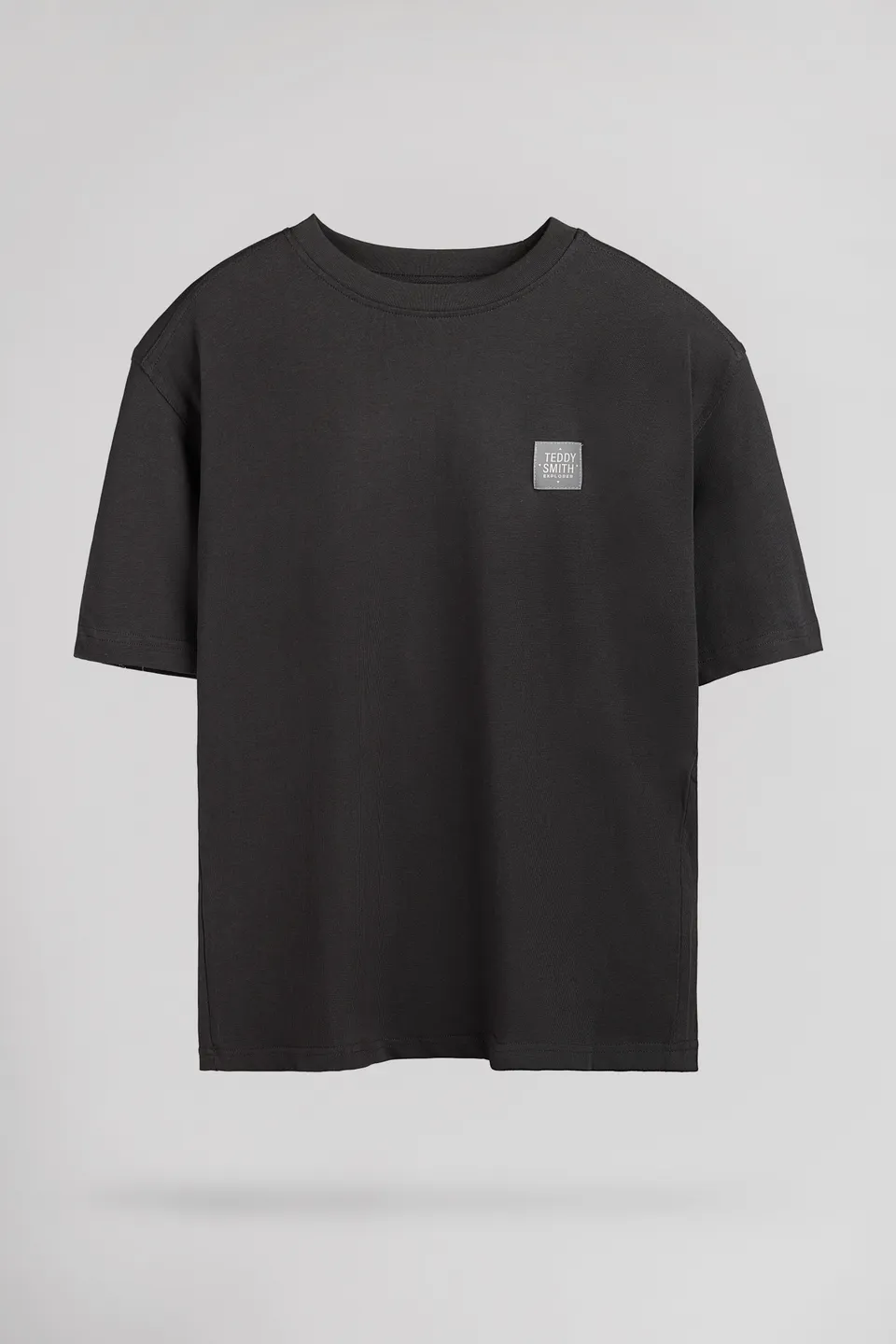 Teddy Smith T-Ylvain MC JR tee-shirt gris anthracite garçon