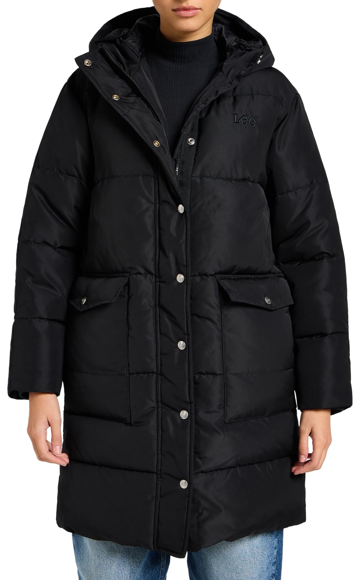 Lee Long Puffer veste femme Clove longue